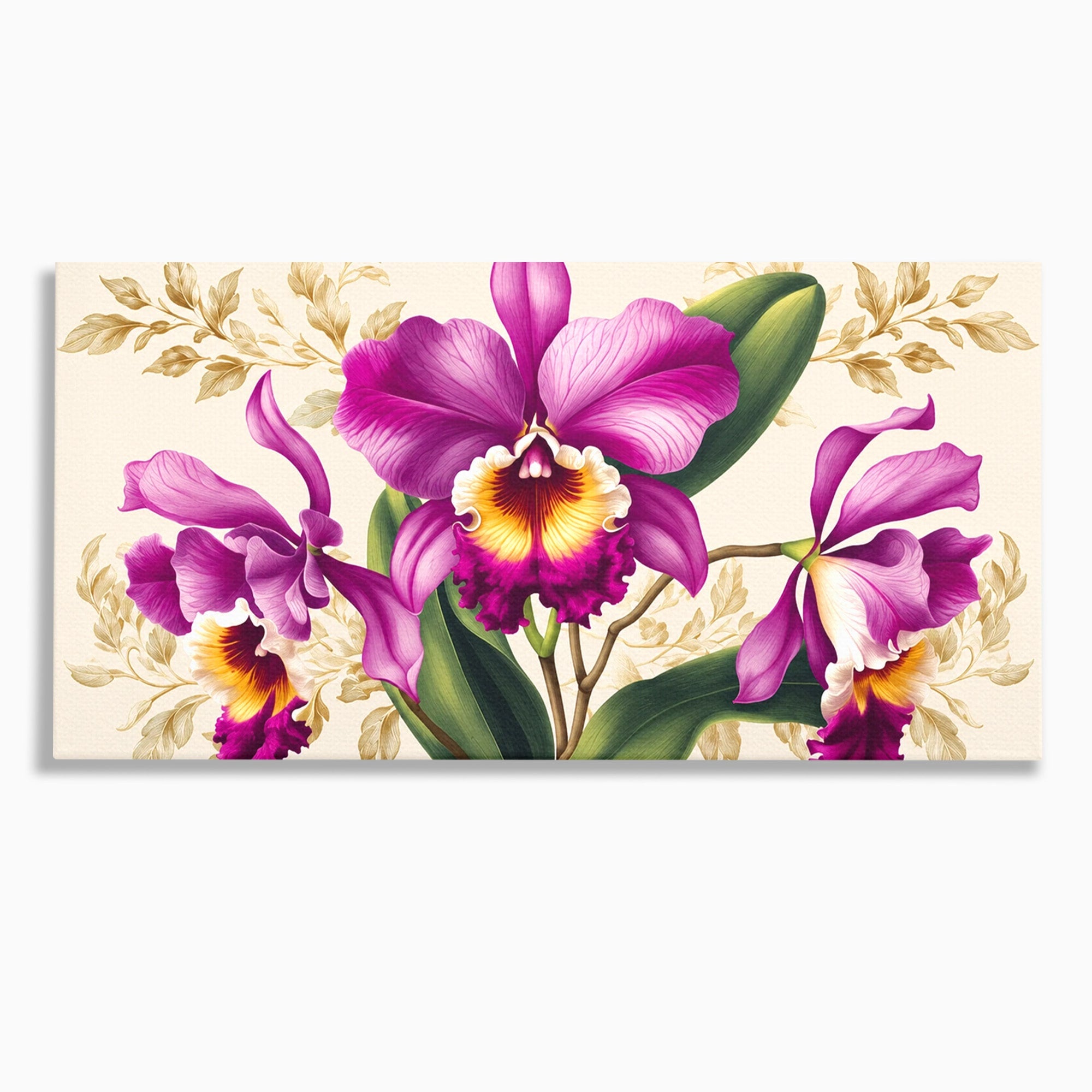Tablou Canvas Premium LuxCanva® A1772, Orhidee Magnifice, Orhidee, Floral, Natura, Eleganta, Dormitor, Culori Vibrante