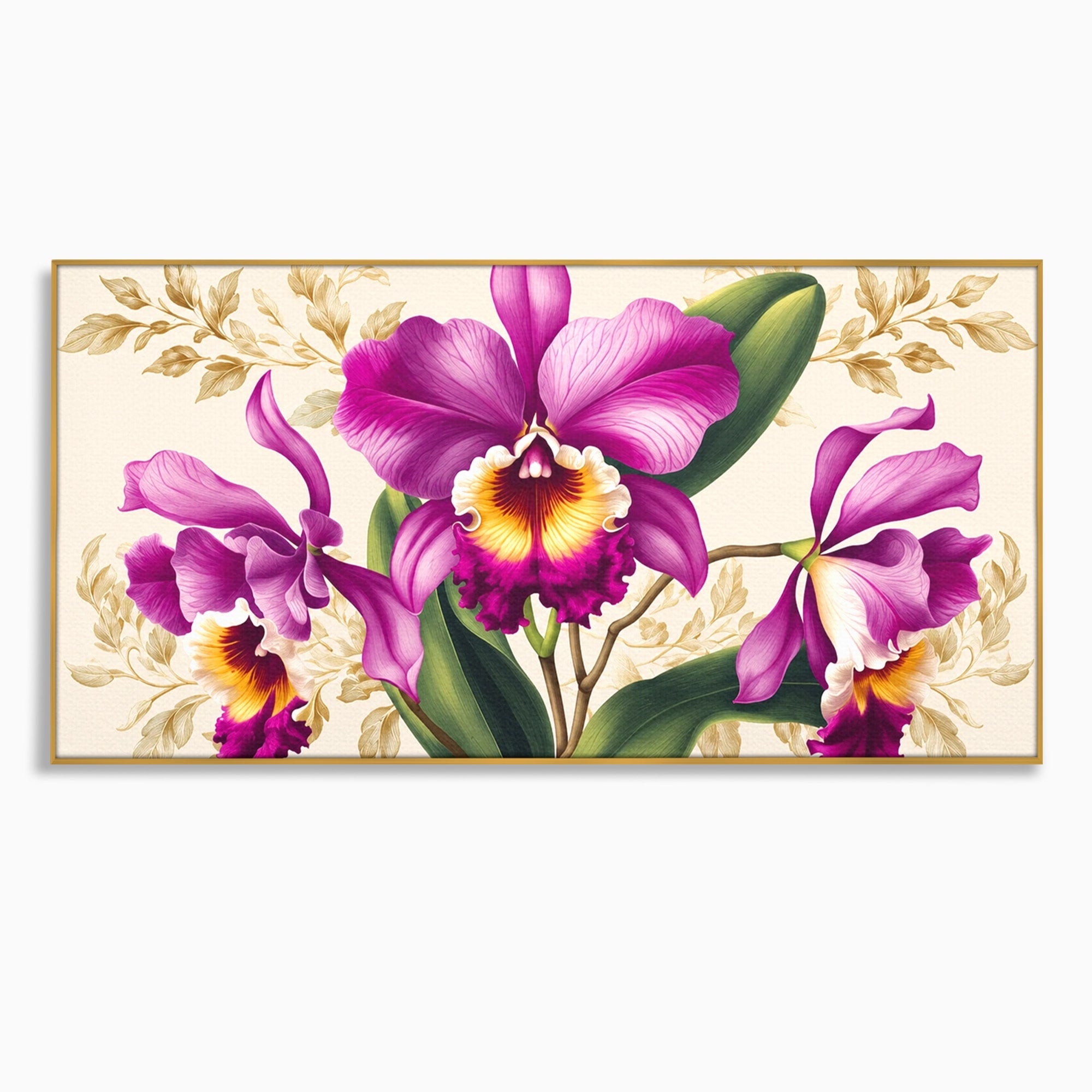 Tablou Canvas Premium LuxCanva® A1772, Orhidee Magnifice, Orhidee, Floral, Natura, Eleganta, Dormitor, Culori Vibrante