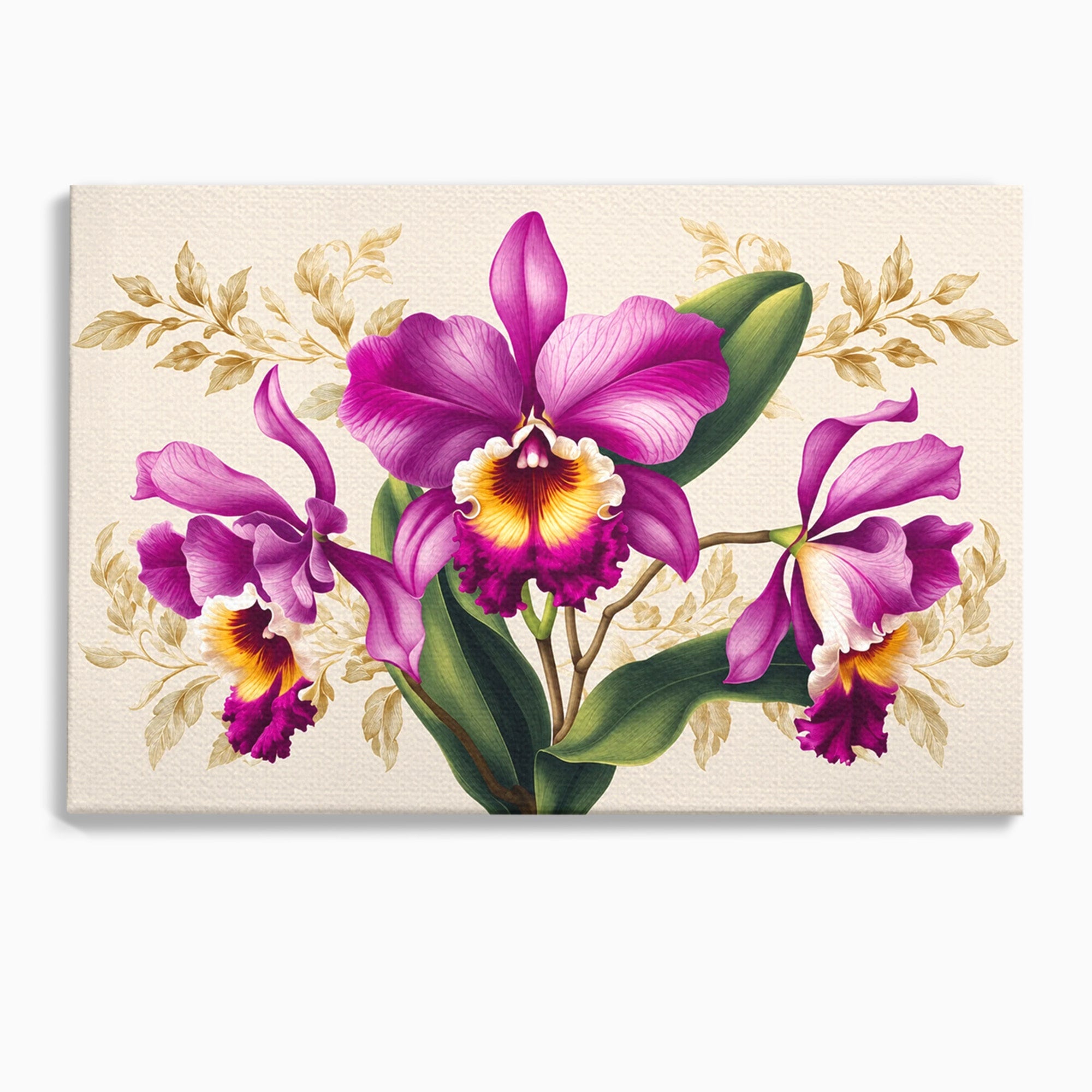 Tablou Canvas Premium LuxCanva® A1772, Orhidee Magnifice, Orhidee, Floral, Natura, Eleganta, Dormitor, Culori Vibrante