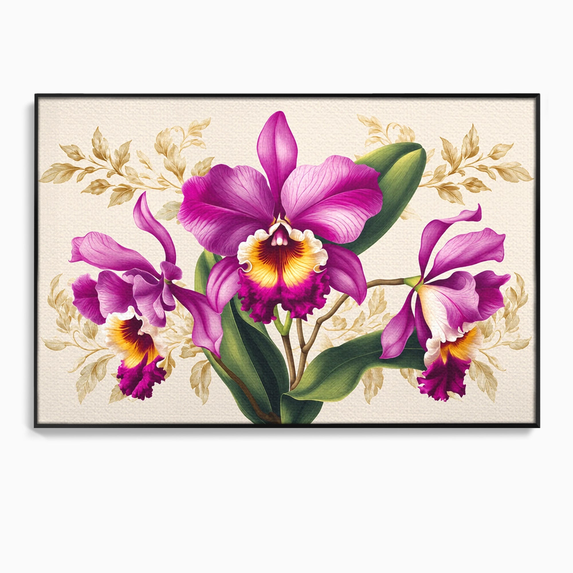 Tablou Canvas Premium LuxCanva® A1772, Orhidee Magnifice, Orhidee, Floral, Natura, Eleganta, Dormitor, Culori Vibrante
