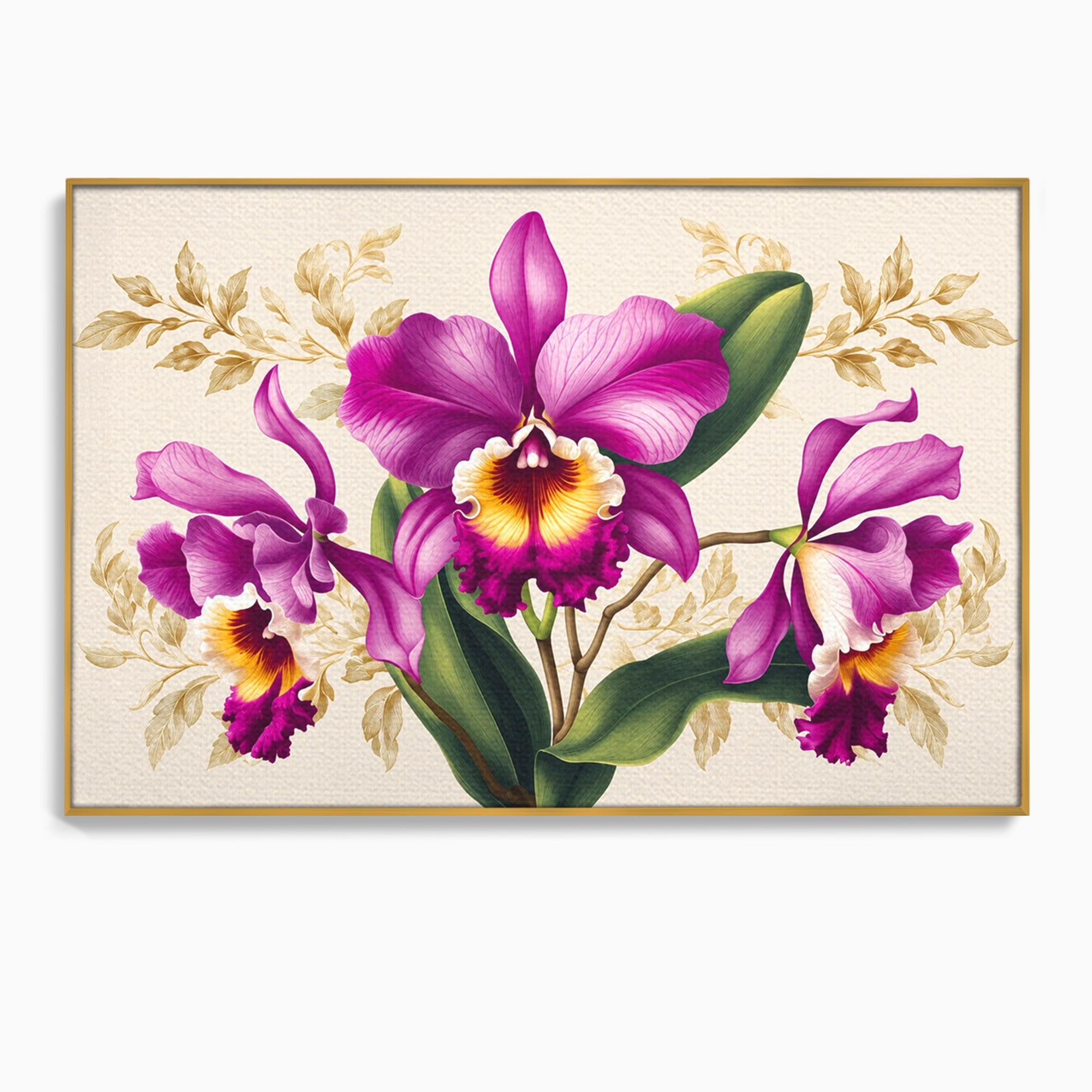Tablou Canvas Premium LuxCanva® A1772, Orhidee Magnifice, Orhidee, Floral, Natura, Eleganta, Dormitor, Culori Vibrante