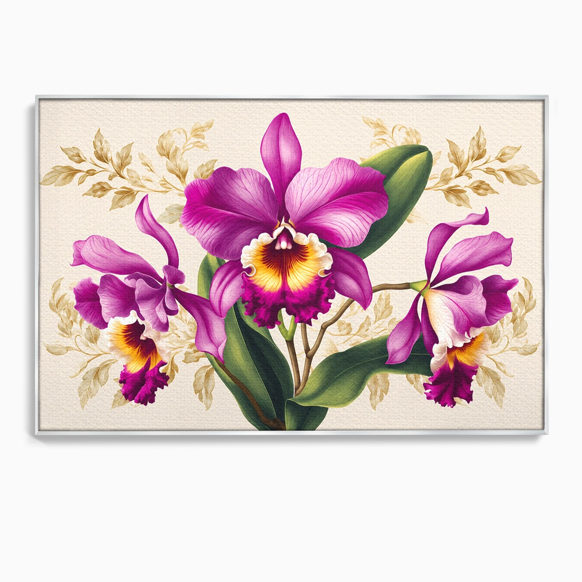 Tablou Canvas Premium LuxCanva® A1772, Orhidee Magnifice, Orhidee, Floral, Natura, Eleganta, Dormitor, Culori Vibrante
