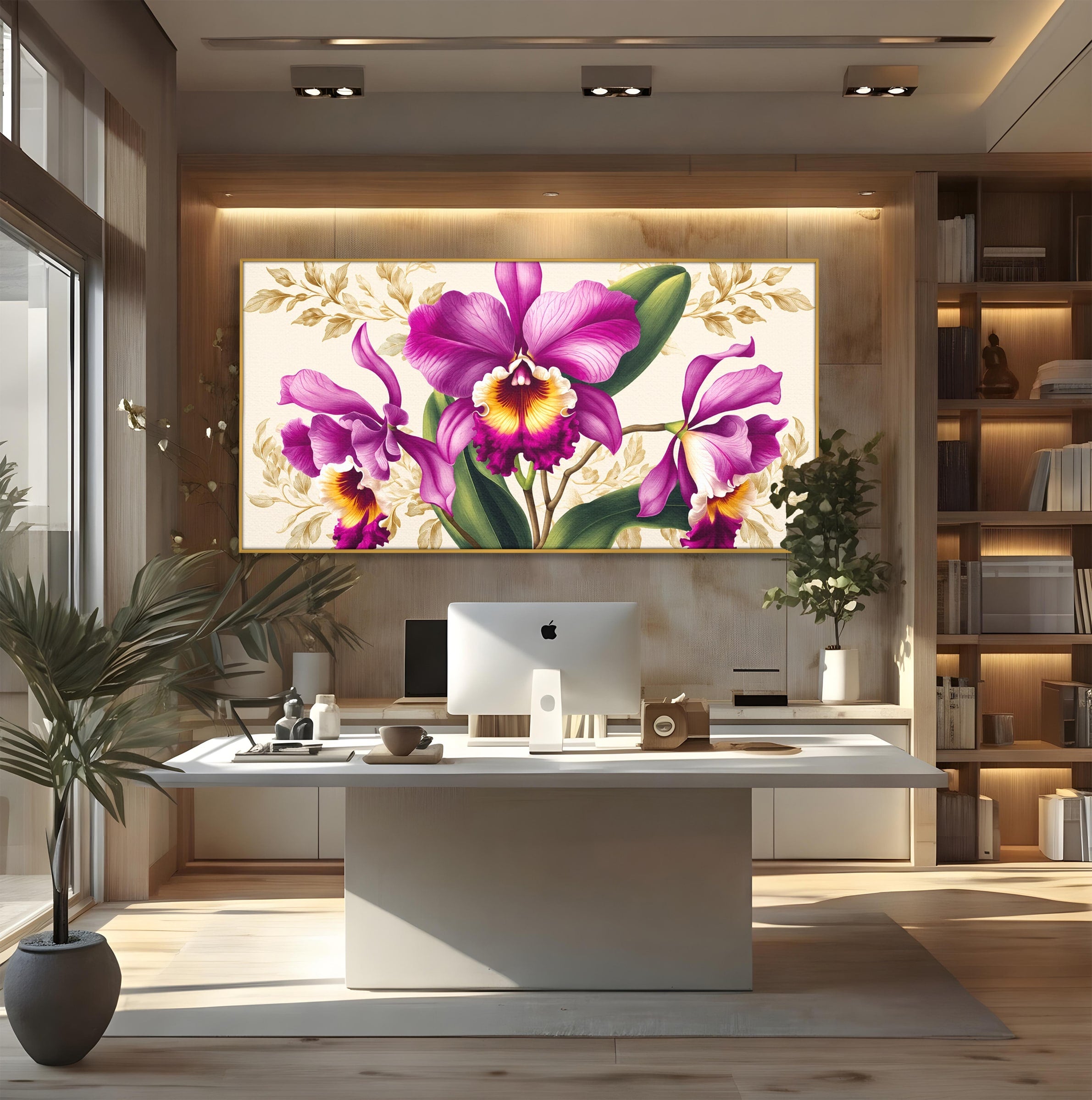 Tablou Canvas Premium LuxCanva® A1772, Orhidee Magnifice, Orhidee, Floral, Natura, Eleganta, Dormitor, Culori Vibrante