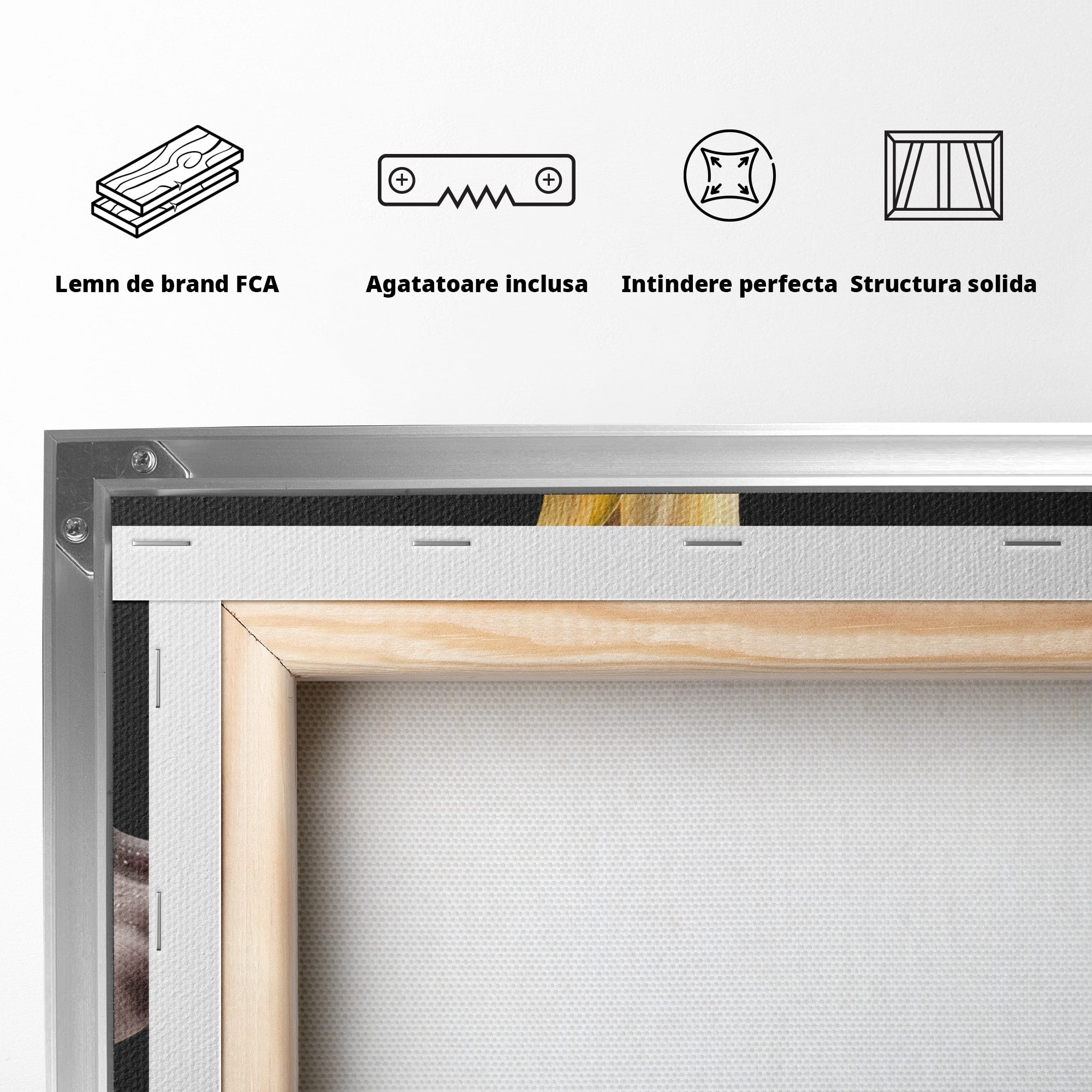 Tablou Canvas Premium LuxCanva® A1776, Crini Eleganti, Crini, Flori, Eleganta, Living, Dormitor, Culori Vibrante
