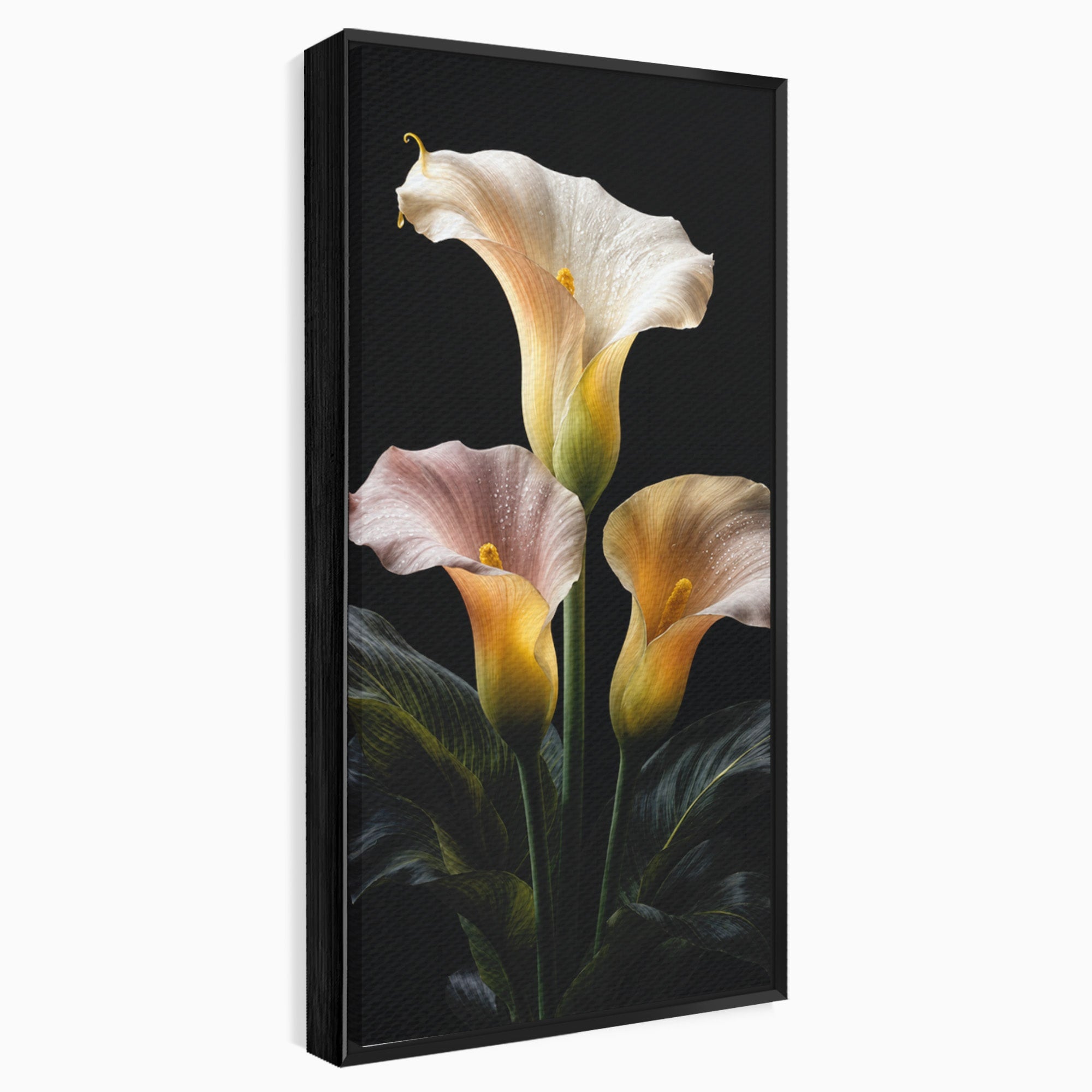 Tablou Canvas Premium LuxCanva® A1776, Crini Eleganti, Crini, Flori, Eleganta, Living, Dormitor, Culori Vibrante