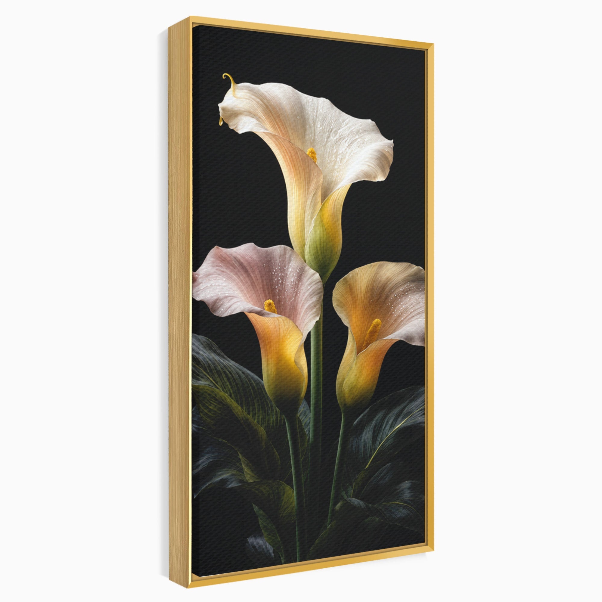 Tablou Canvas Premium LuxCanva® A1776, Crini Eleganti, Crini, Flori, Eleganta, Living, Dormitor, Culori Vibrante
