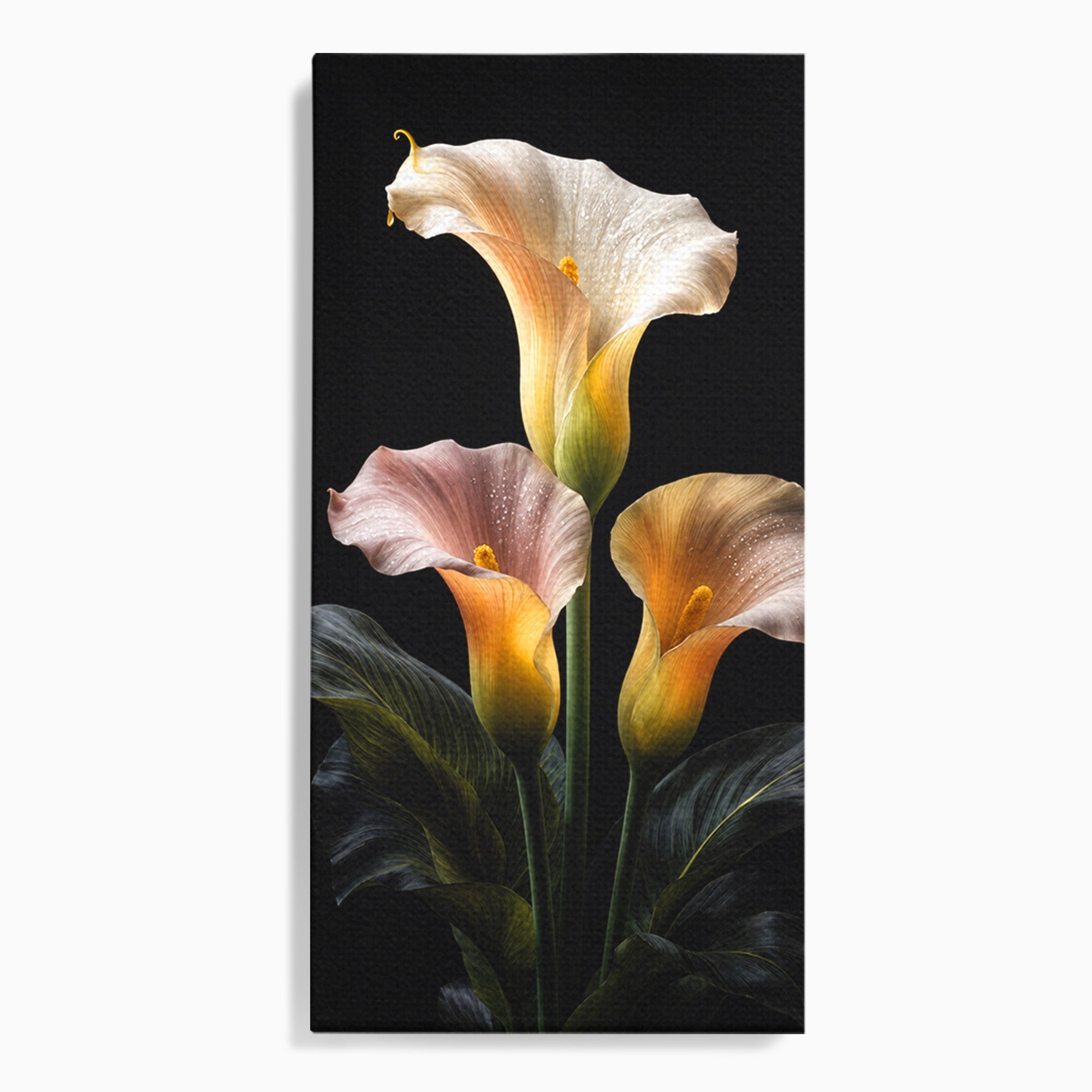 Tablou Canvas Premium LuxCanva® A1776, Crini Eleganti, Crini, Flori, Eleganta, Living, Dormitor, Culori Vibrante