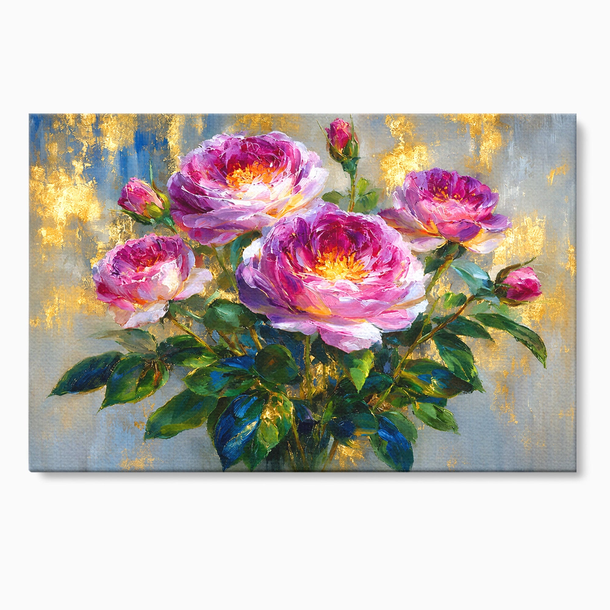 Tablou Canvas Premium LuxCanva® A1779, Buchet De Trandafiri, Trandafiri, Flori, Natura, Elegant, Living, Culori Vibrante