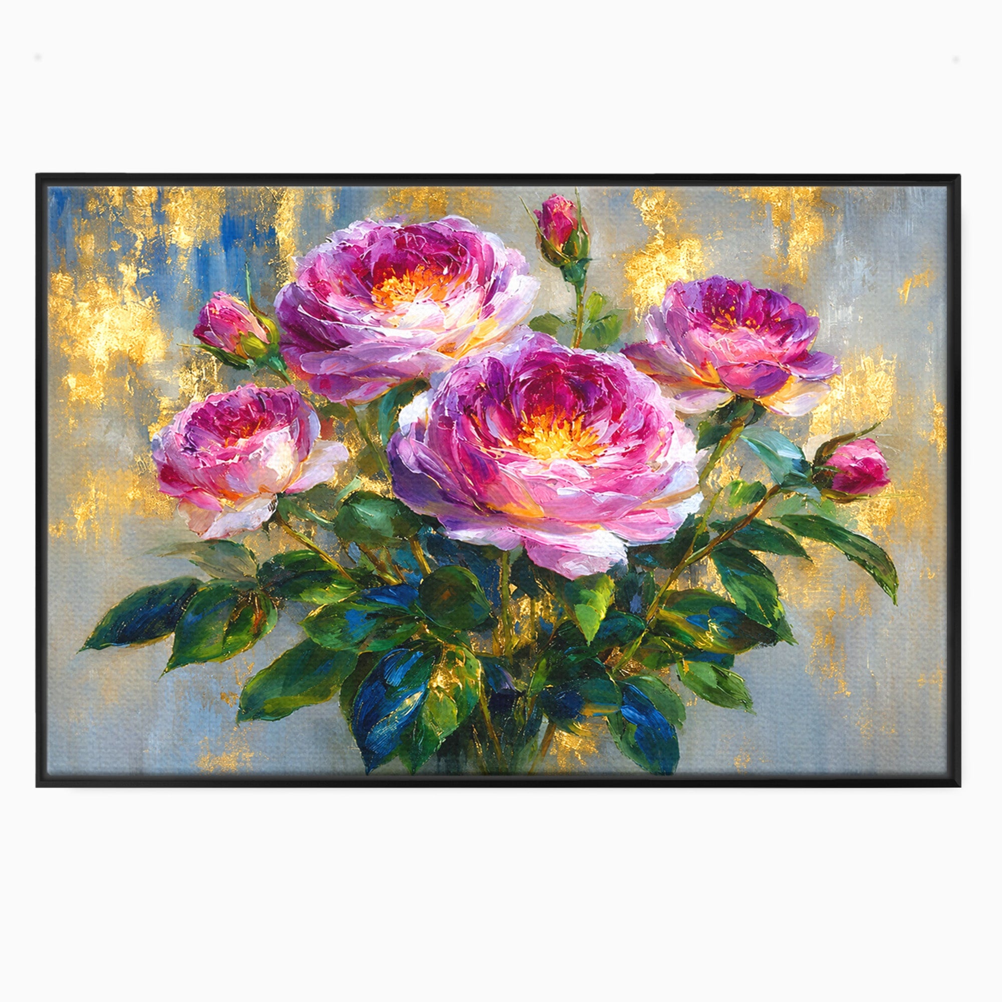 Tablou Canvas Premium LuxCanva® A1779, Buchet De Trandafiri, Trandafiri, Flori, Natura, Elegant, Living, Culori Vibrante