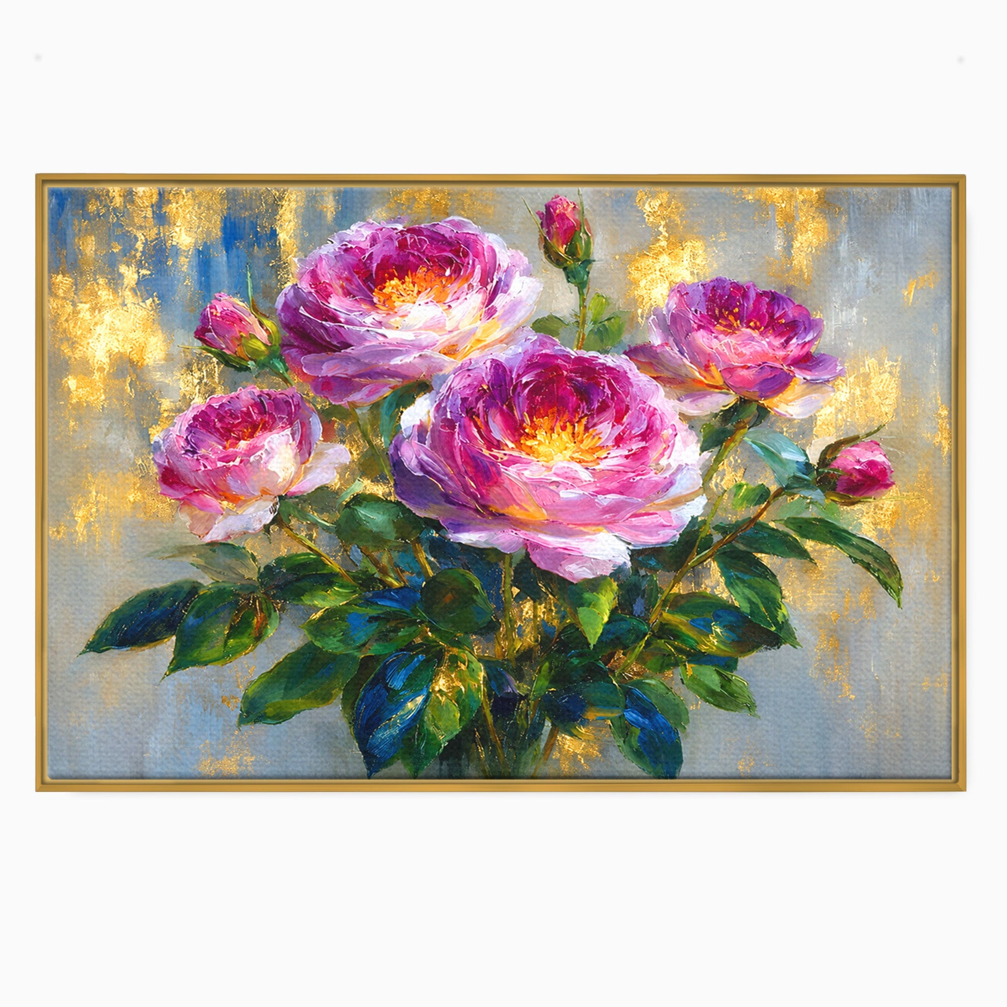 Tablou Canvas Premium LuxCanva® A1779, Buchet De Trandafiri, Trandafiri, Flori, Natura, Elegant, Living, Culori Vibrante