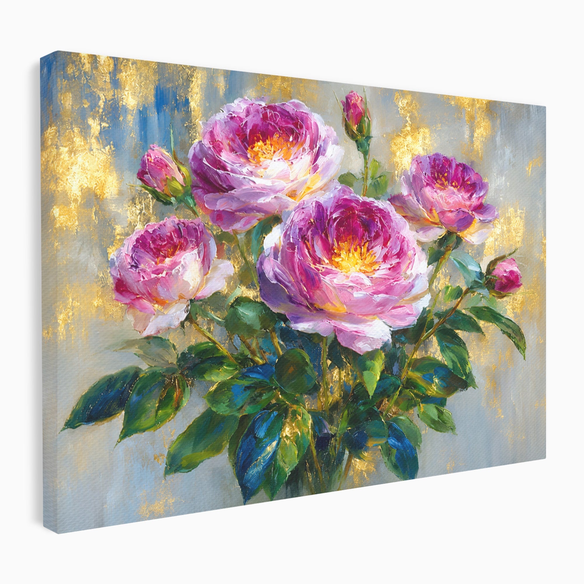 Tablou Canvas Premium LuxCanva® A1779, Buchet De Trandafiri, Trandafiri, Flori, Natura, Elegant, Living, Culori Vibrante