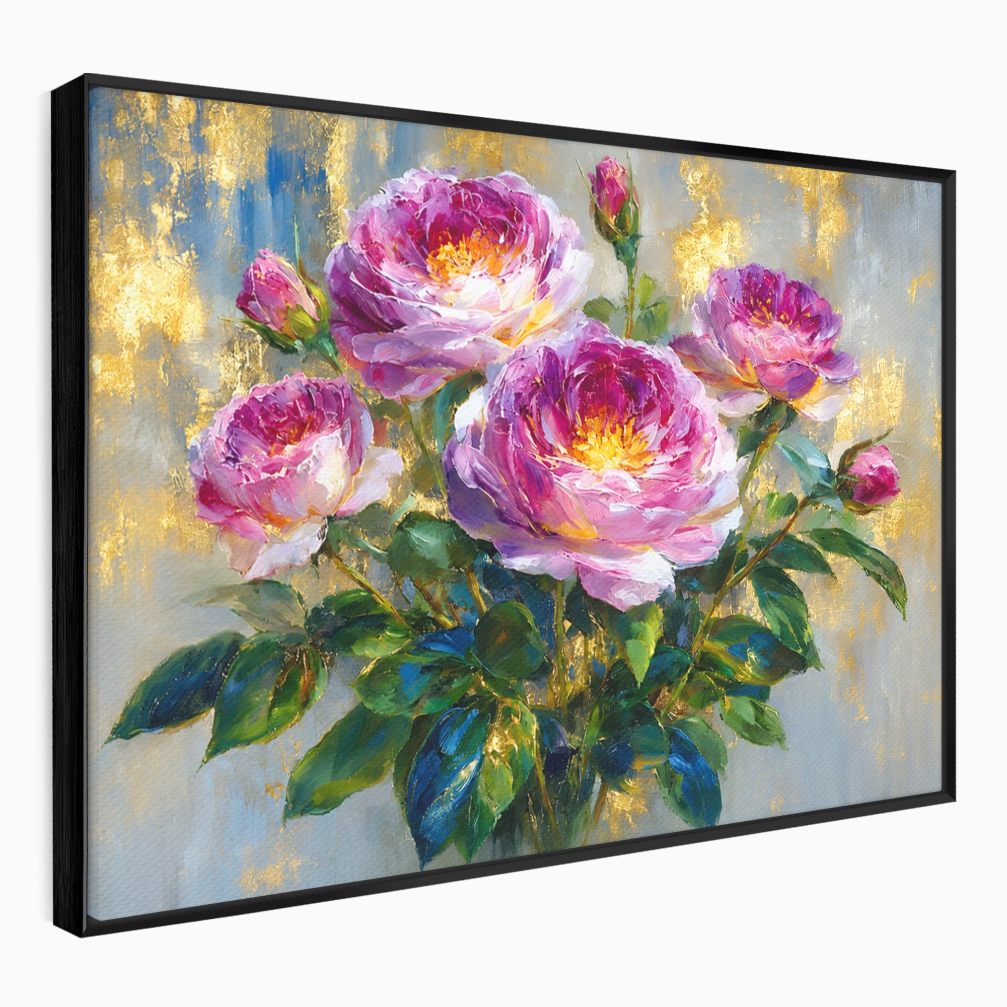 Tablou Canvas Premium LuxCanva® A1779, Buchet De Trandafiri, Trandafiri, Flori, Natura, Elegant, Living, Culori Vibrante