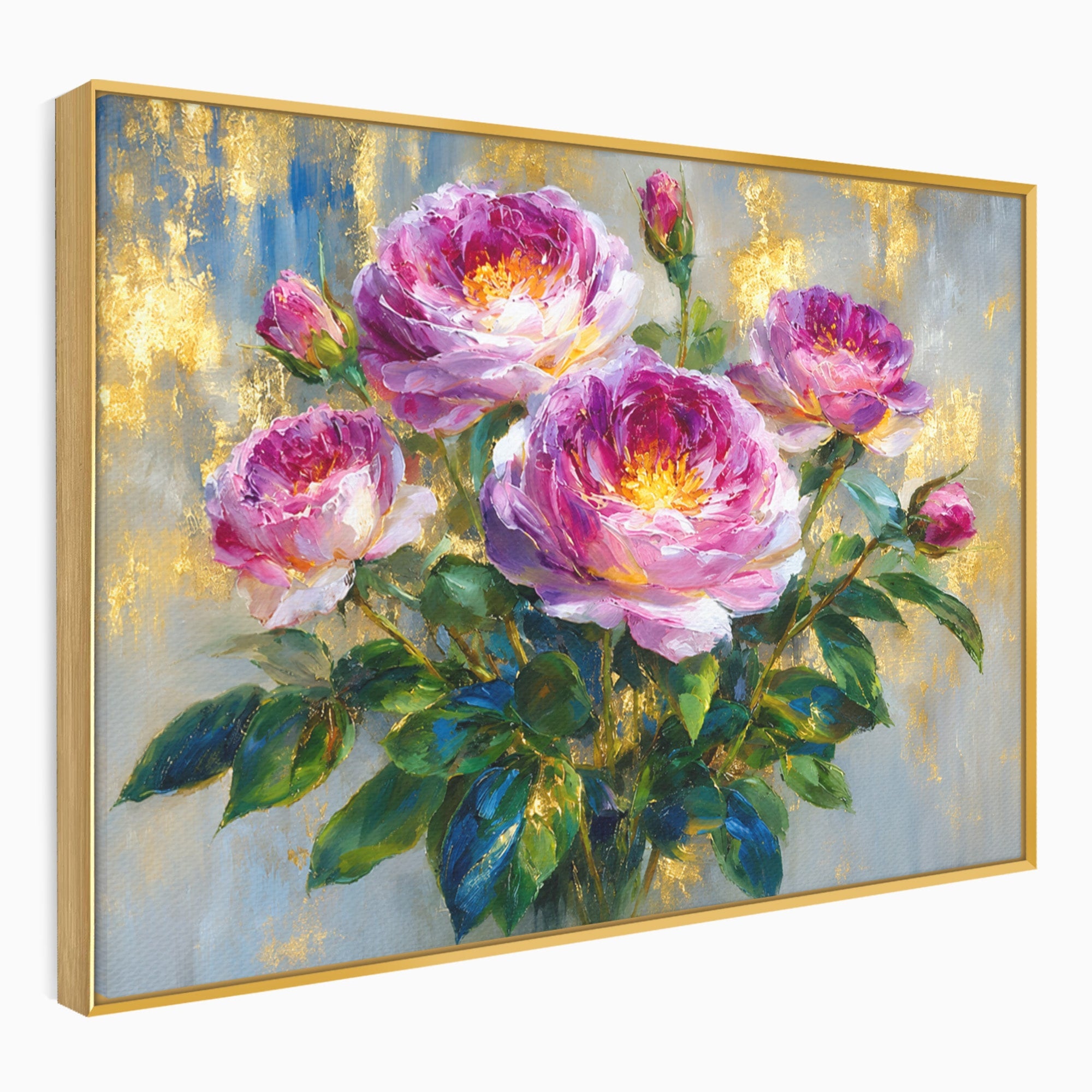 Tablou Canvas Premium LuxCanva® A1779, Buchet De Trandafiri, Trandafiri, Flori, Natura, Elegant, Living, Culori Vibrante