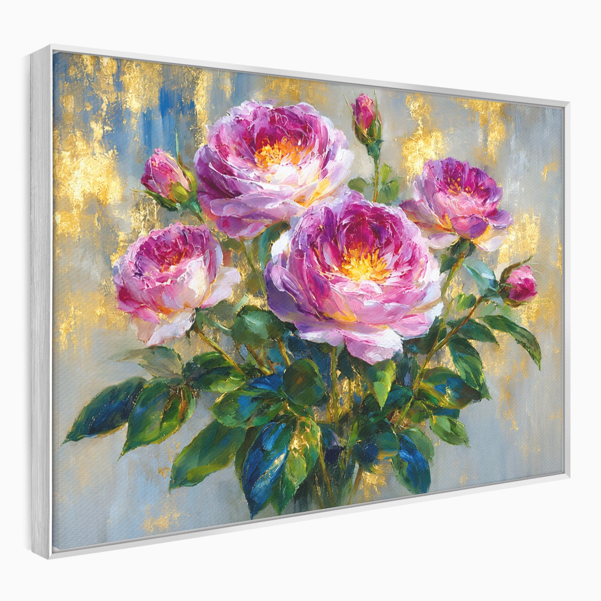 Tablou Canvas Premium LuxCanva® A1779, Buchet De Trandafiri, Trandafiri, Flori, Natura, Elegant, Living, Culori Vibrante