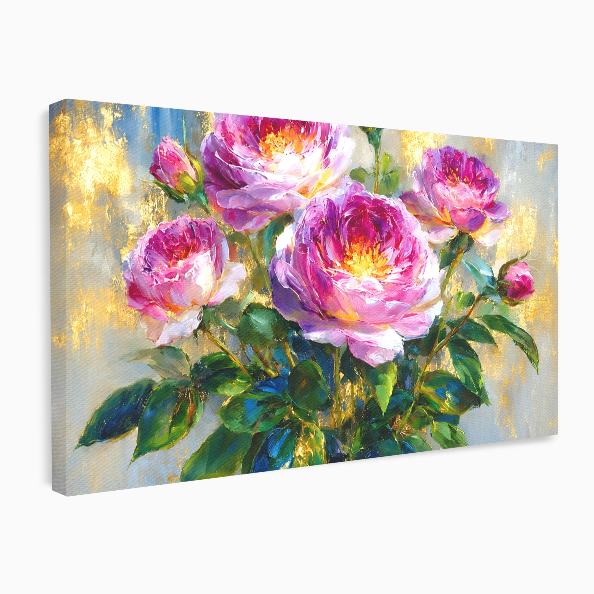 Tablou Canvas Premium LuxCanva® A1779, Buchet De Trandafiri, Trandafiri, Flori, Natura, Elegant, Living, Culori Vibrante