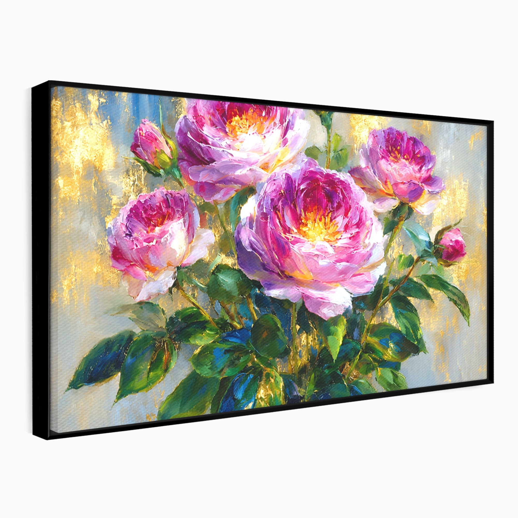 Tablou Canvas Premium LuxCanva® A1779, Buchet De Trandafiri, Trandafiri, Flori, Natura, Elegant, Living, Culori Vibrante