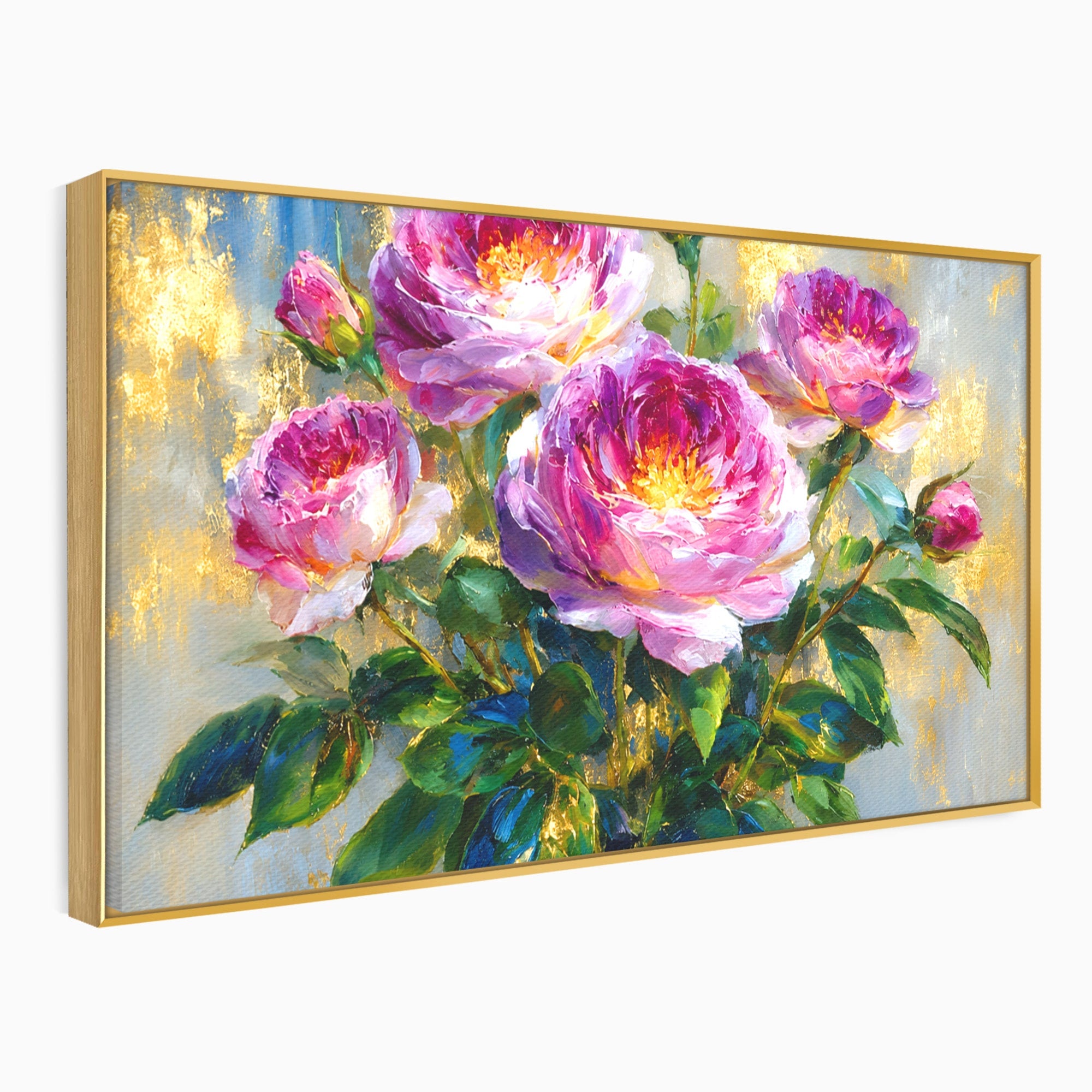 Tablou Canvas Premium LuxCanva® A1779, Buchet De Trandafiri, Trandafiri, Flori, Natura, Elegant, Living, Culori Vibrante