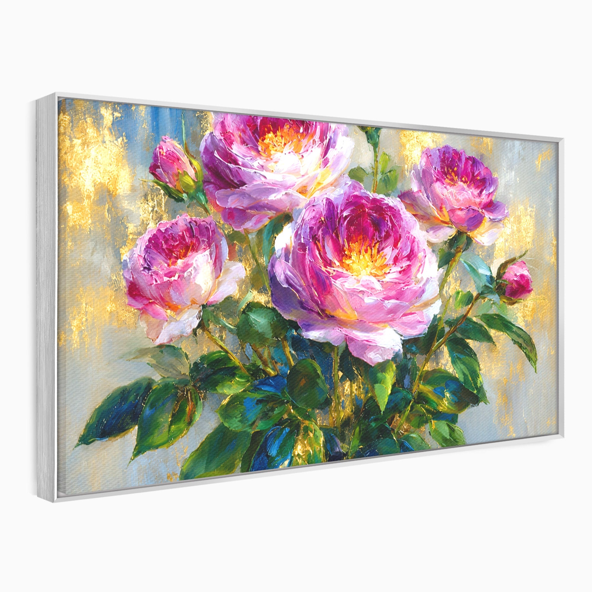 Tablou Canvas Premium LuxCanva® A1779, Buchet De Trandafiri, Trandafiri, Flori, Natura, Elegant, Living, Culori Vibrante