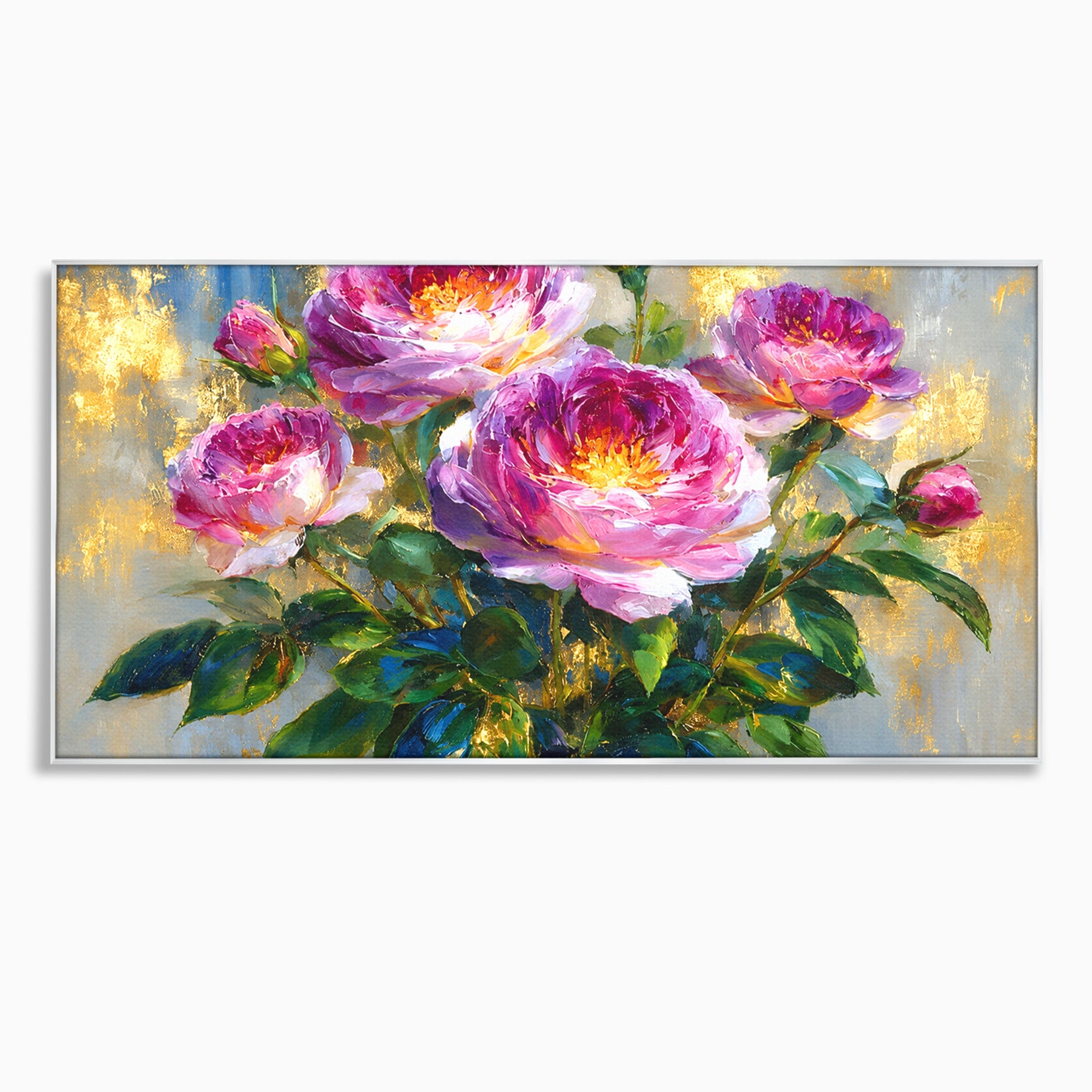 Tablou Canvas Premium LuxCanva® A1779, Buchet De Trandafiri, Trandafiri, Flori, Natura, Elegant, Living, Culori Vibrante