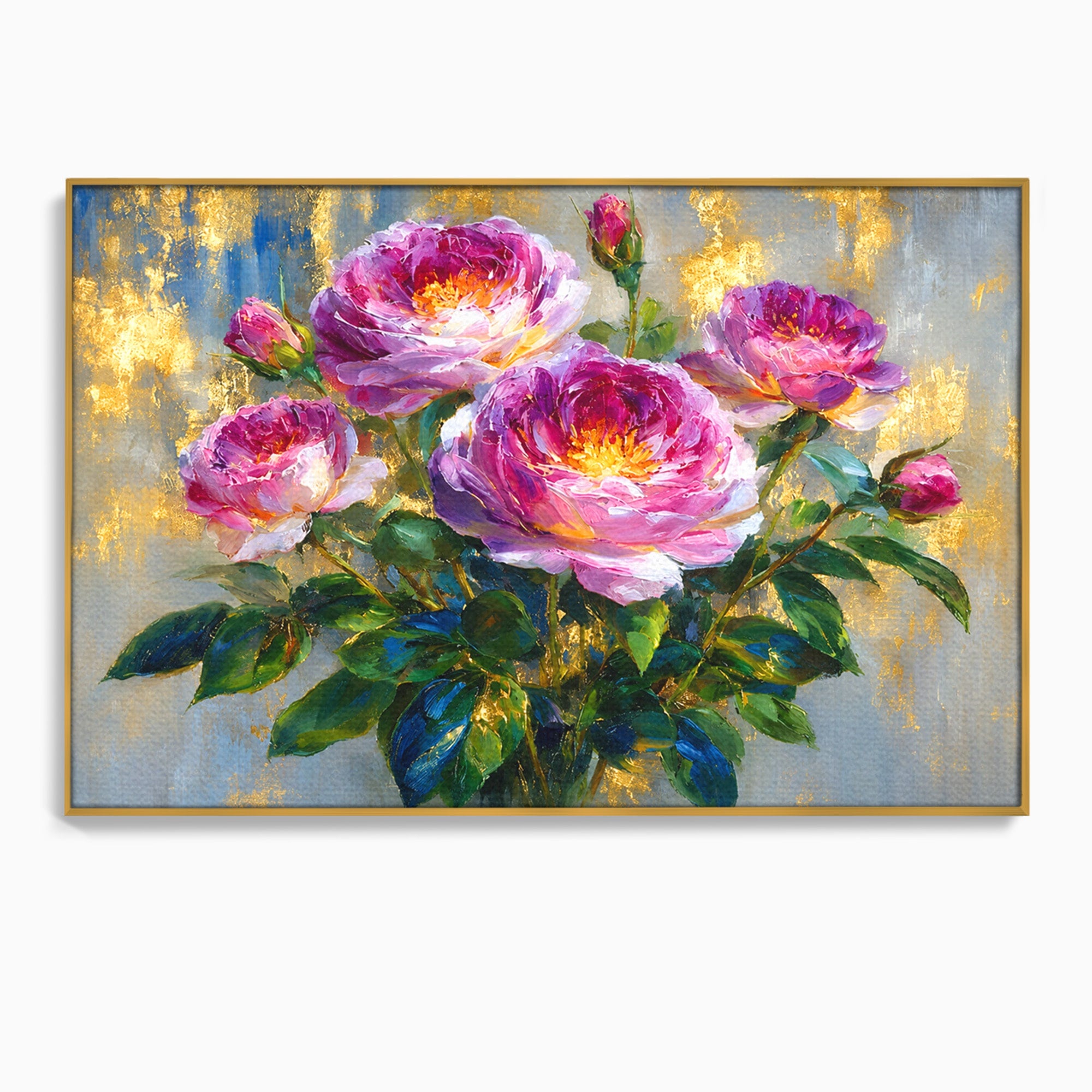Tablou Canvas Premium LuxCanva® A1779, Buchet De Trandafiri, Trandafiri, Flori, Natura, Elegant, Living, Culori Vibrante