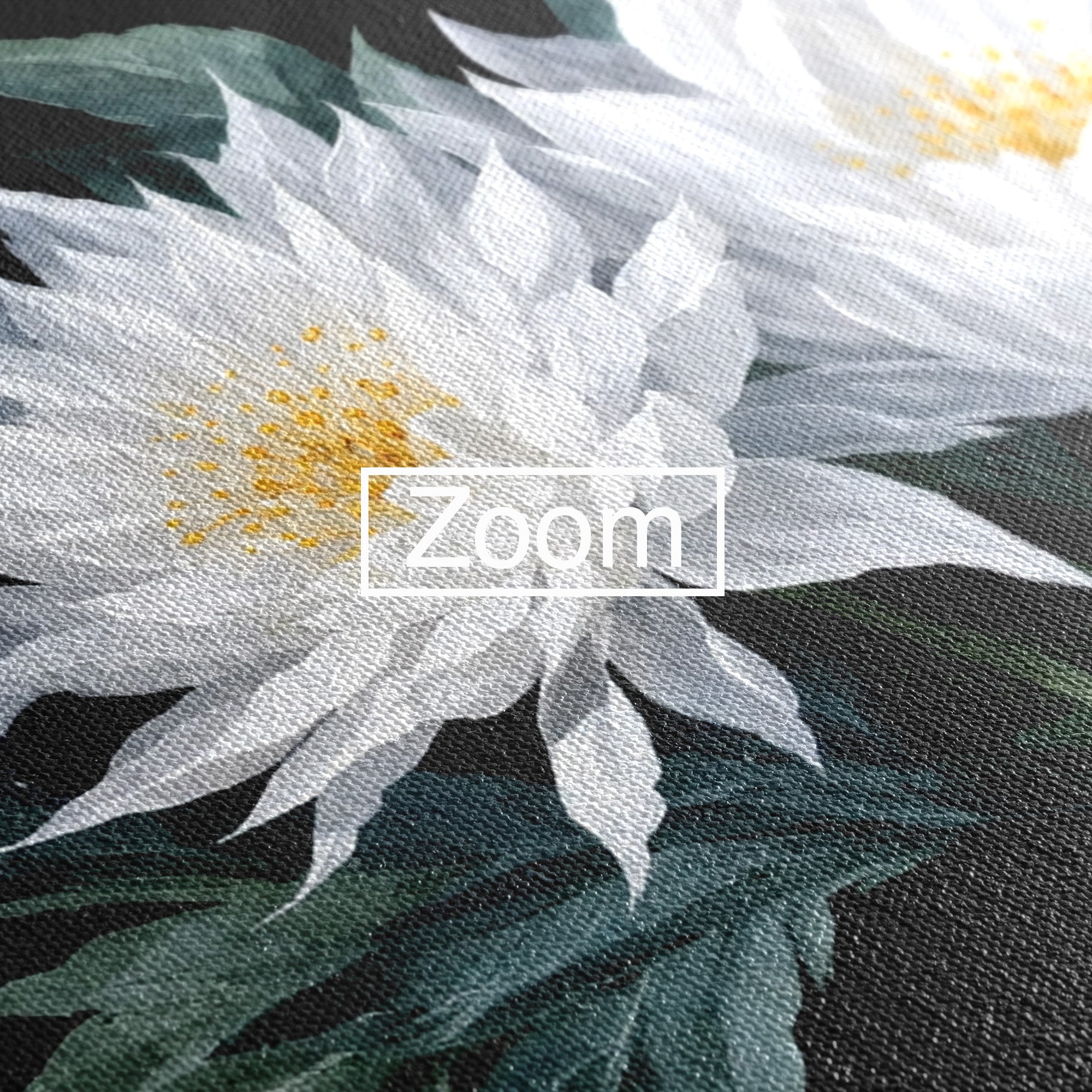 Tablou Canvas Premium LuxCanva® A1781, Flori Albe Elegante, Flori, Eleganta, Natura, Living, Dormitor, Culori Vibrante