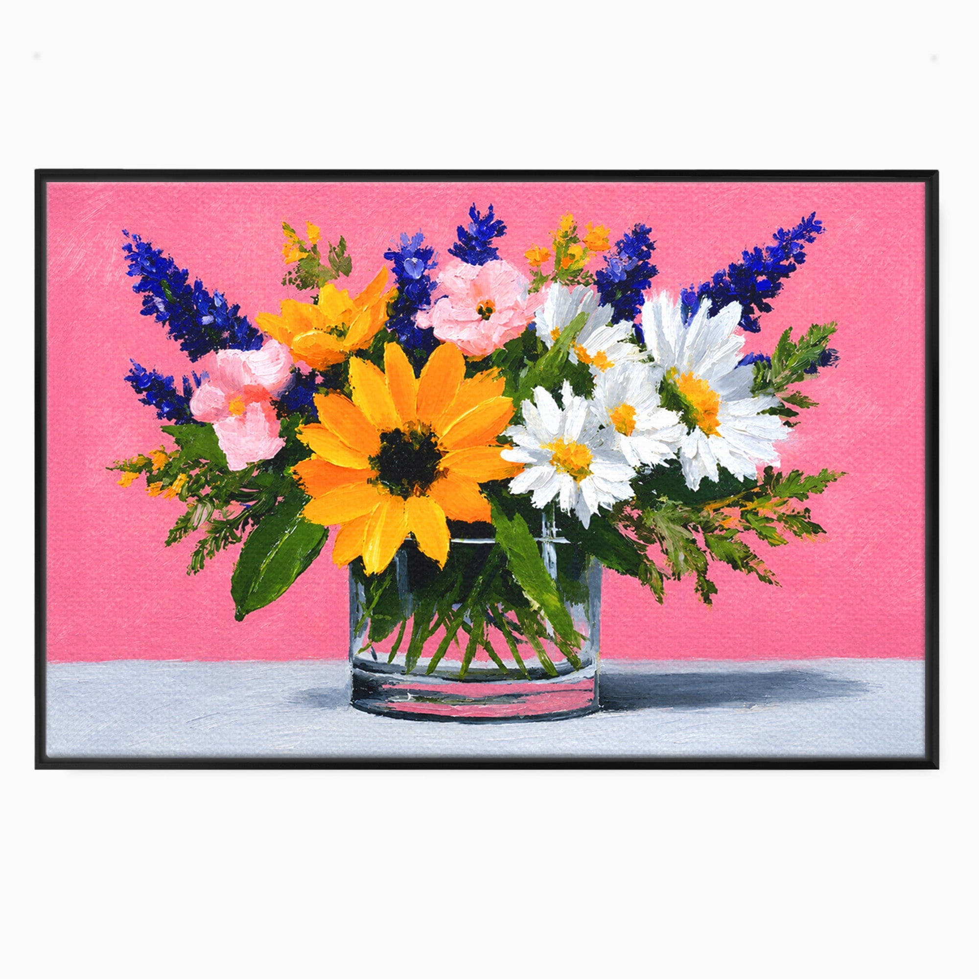 Tablou Canvas Premium LuxCanva® A1783, Buchet De Flori Vibrante, Flori, Buchet, Vara, Natura, Living, Culori Vibrante