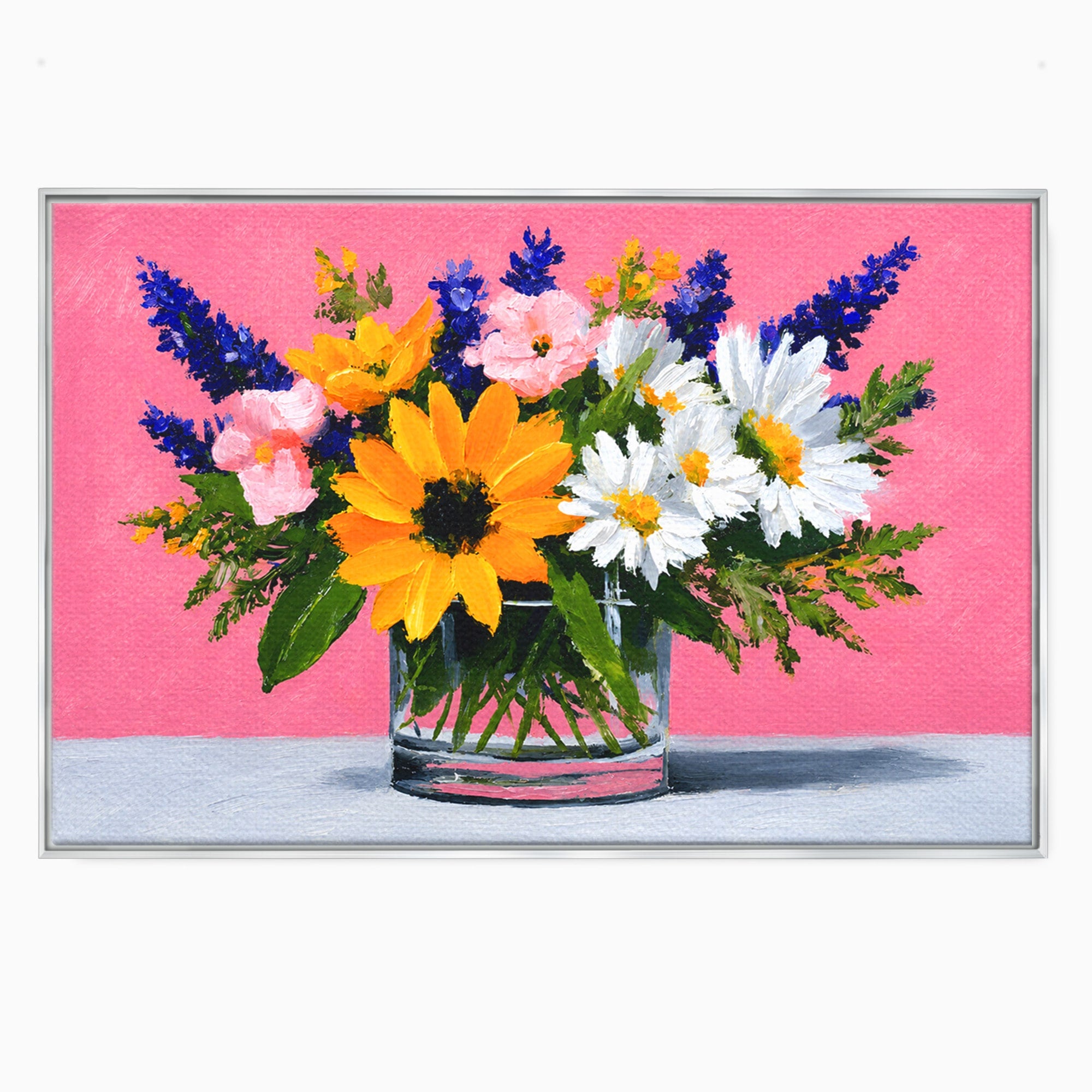 Tablou Canvas Premium LuxCanva® A1783, Buchet De Flori Vibrante, Flori, Buchet, Vara, Natura, Living, Culori Vibrante