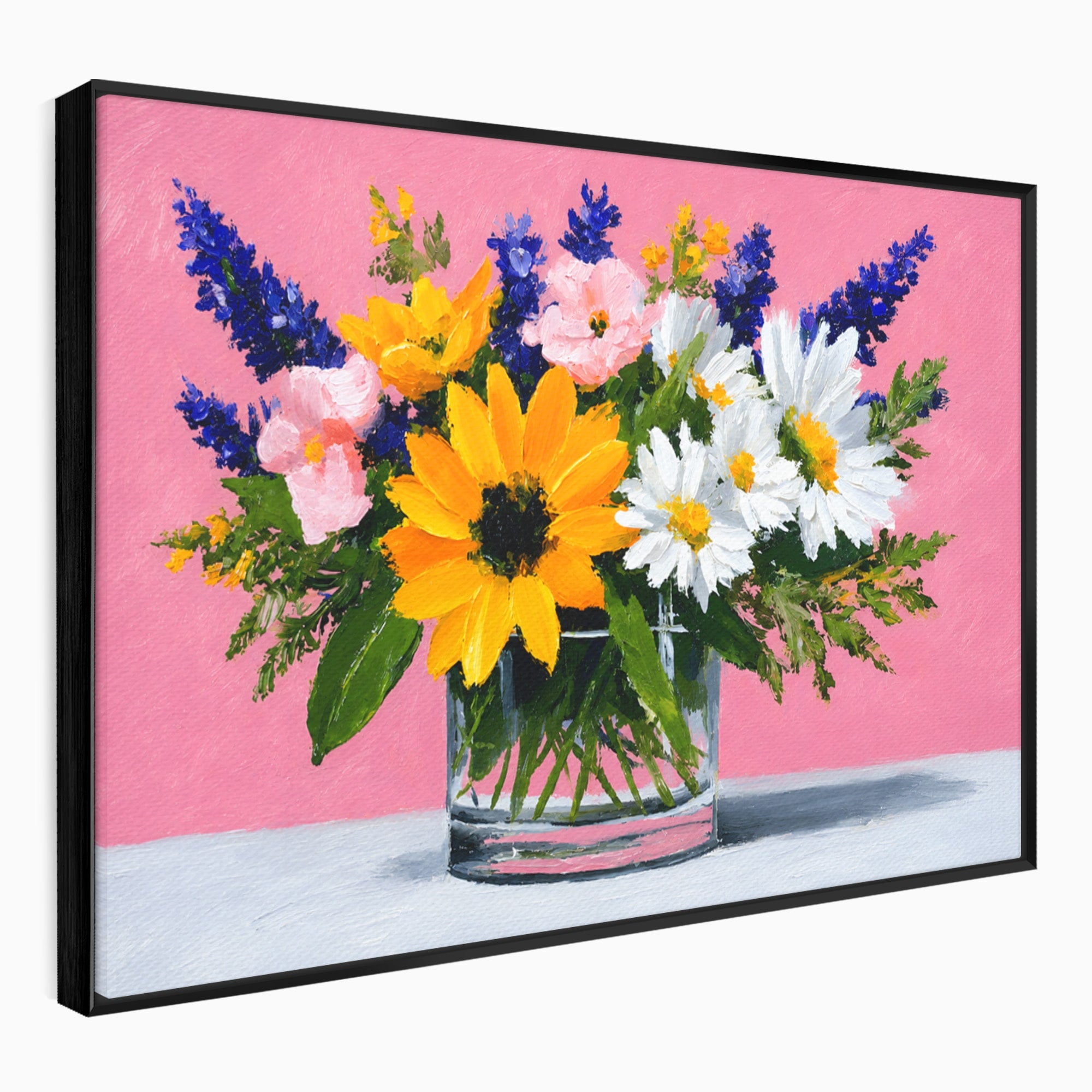 Tablou Canvas Premium LuxCanva® A1783, Buchet De Flori Vibrante, Flori, Buchet, Vara, Natura, Living, Culori Vibrante