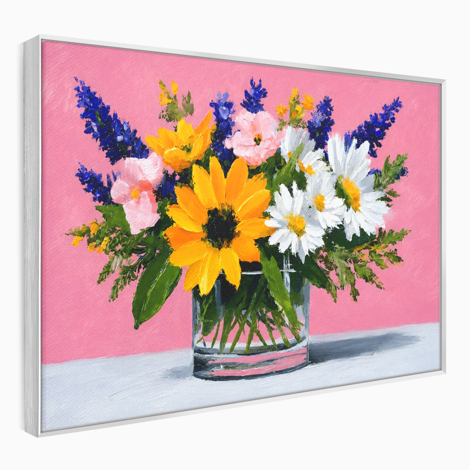 Tablou Canvas Premium LuxCanva® A1783, Buchet De Flori Vibrante, Flori, Buchet, Vara, Natura, Living, Culori Vibrante