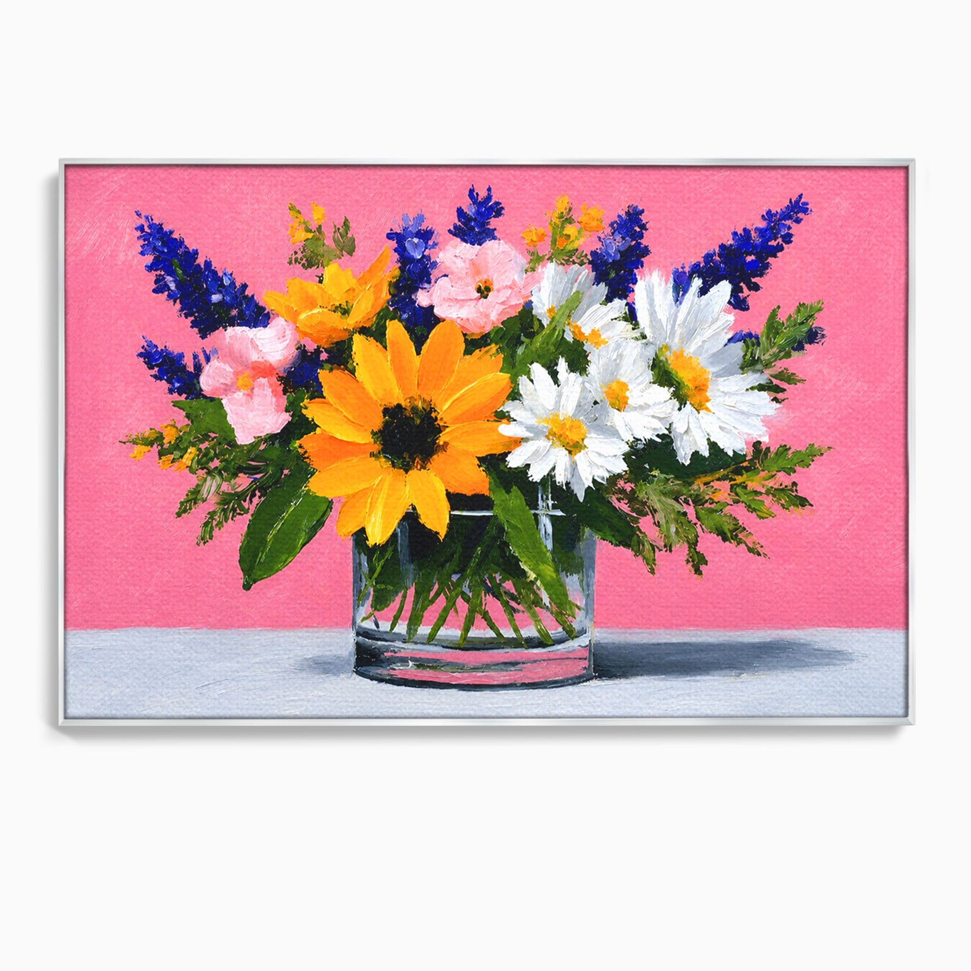 Tablou Canvas Premium LuxCanva® A1783, Buchet De Flori Vibrante, Flori, Buchet, Vara, Natura, Living, Culori Vibrante