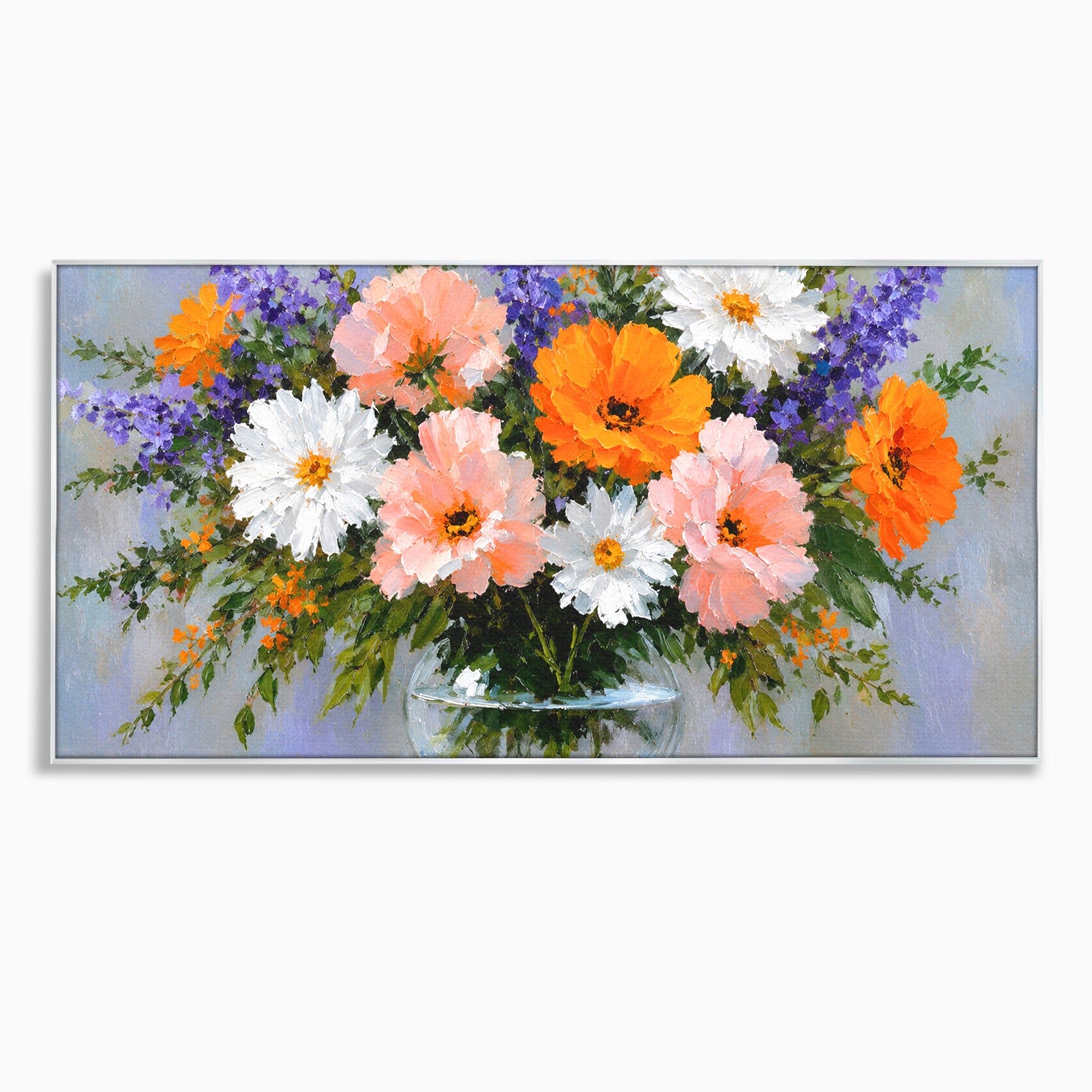 Tablou Canvas Premium LuxCanva® A1785, Buchet De Flori Pastelate, Flori, Vaza, Natura, Decor, Living, Dormitor, Culori Vibrante