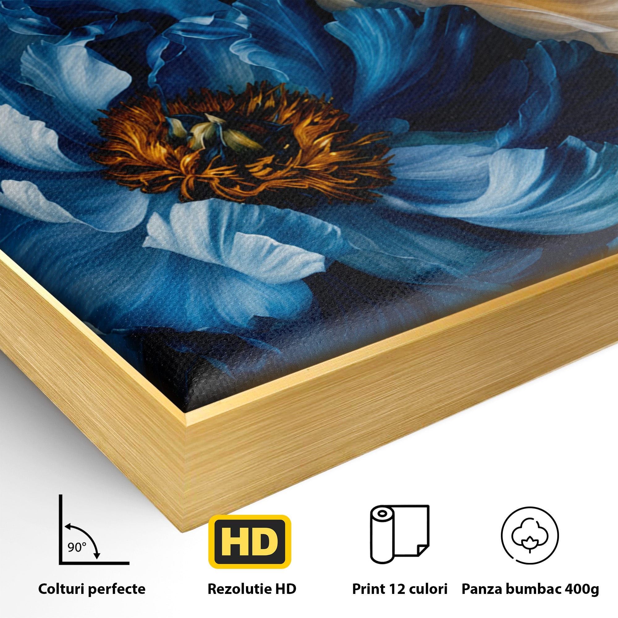 Tablou Canvas Premium LuxCanva® A1788, Buchet De Pivonii, Pivonii, Flori, Natura, Eleganta, Living, Culori Vibrante
