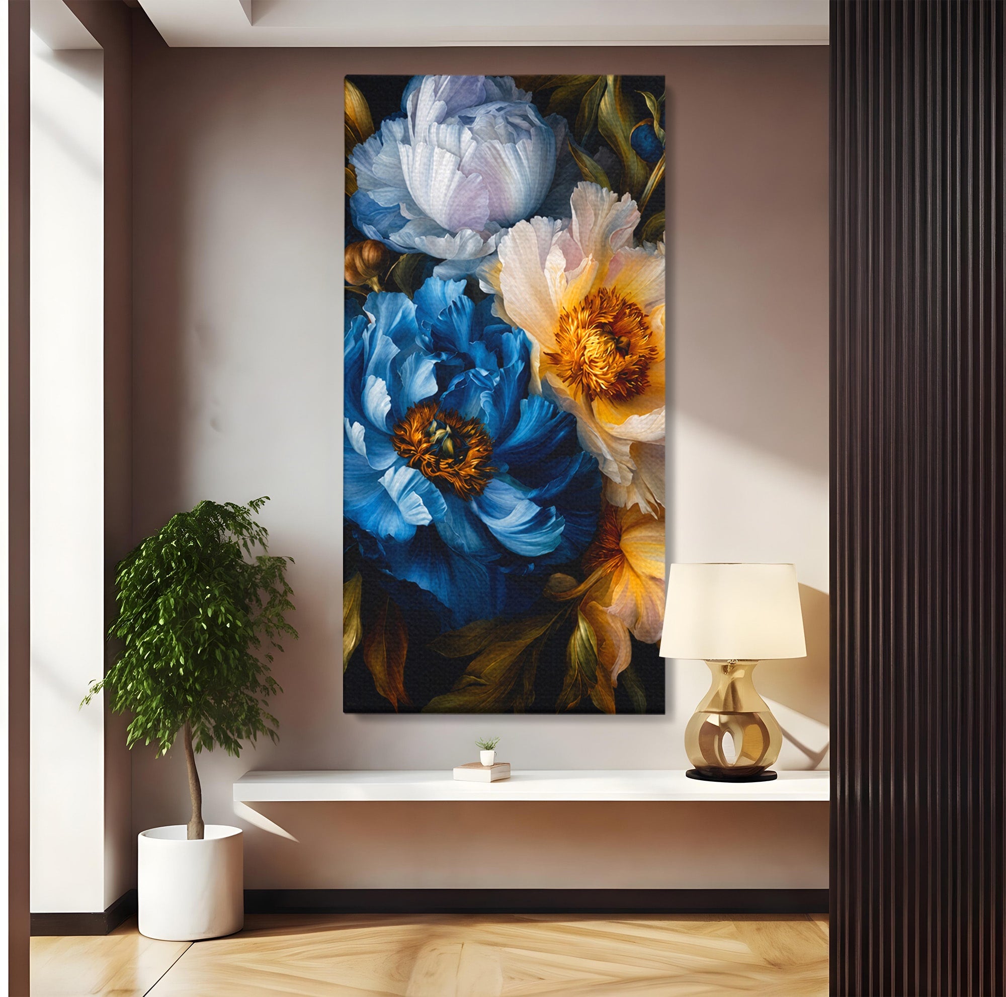 Tablou Canvas Premium LuxCanva® A1788, Buchet De Pivonii, Pivonii, Flori, Natura, Eleganta, Living, Culori Vibrante