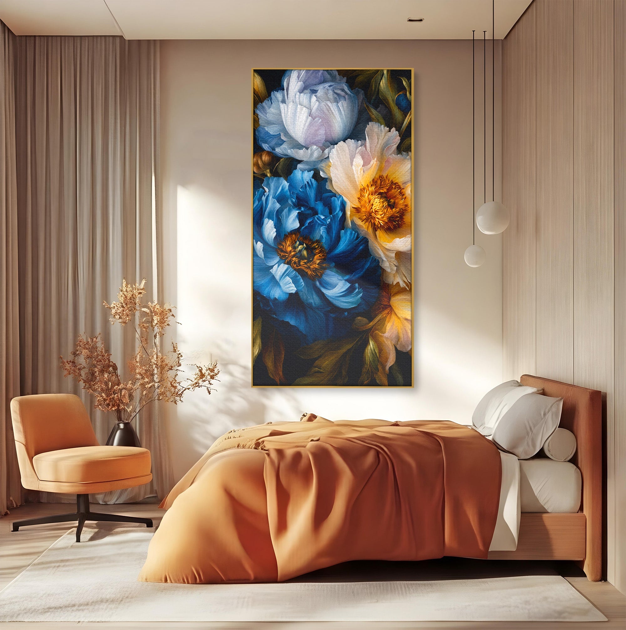 Tablou Canvas Premium LuxCanva® A1788, Buchet De Pivonii, Pivonii, Flori, Natura, Eleganta, Living, Culori Vibrante