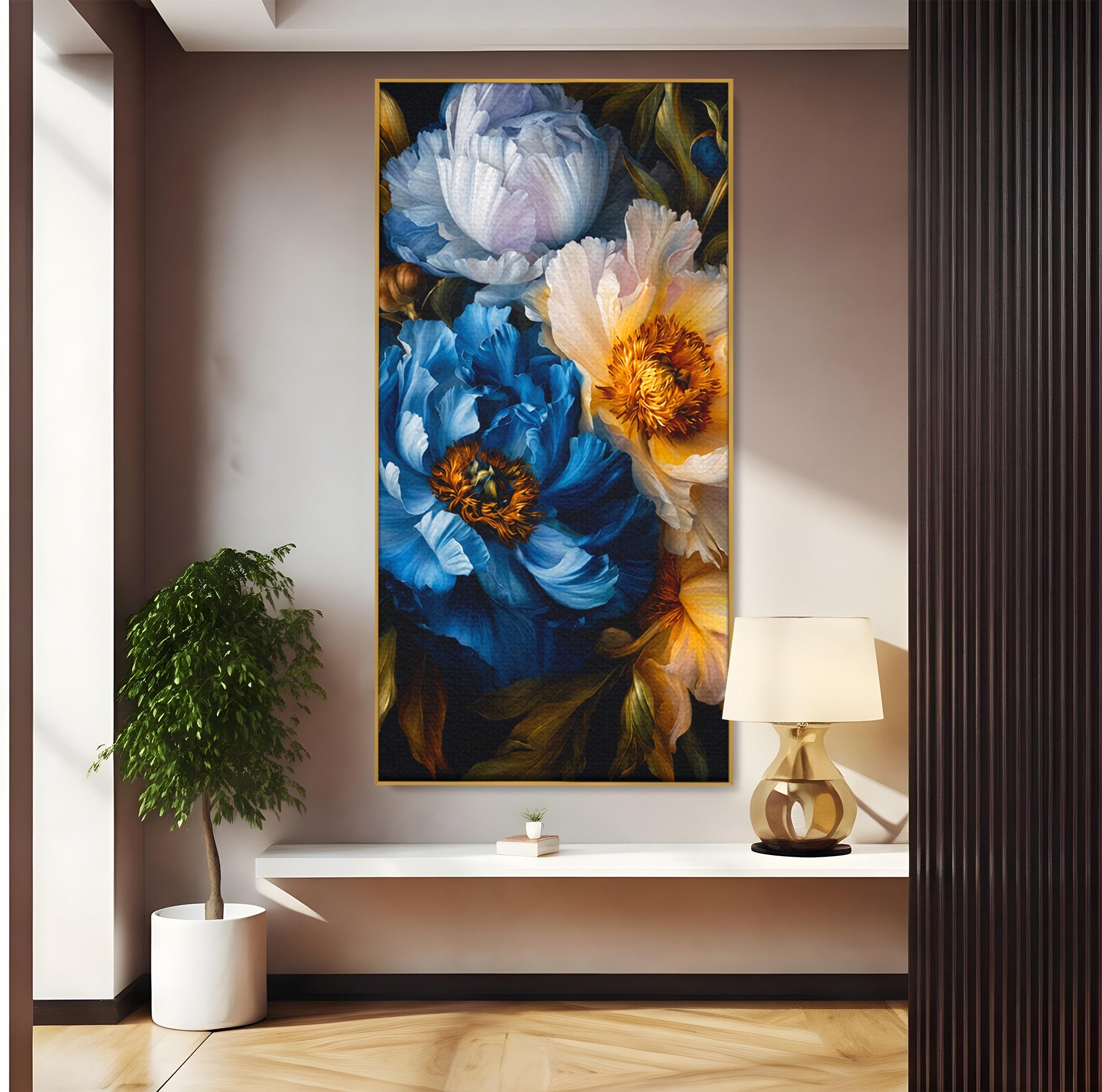 Tablou Canvas Premium LuxCanva® A1788, Buchet De Pivonii, Pivonii, Flori, Natura, Eleganta, Living, Culori Vibrante