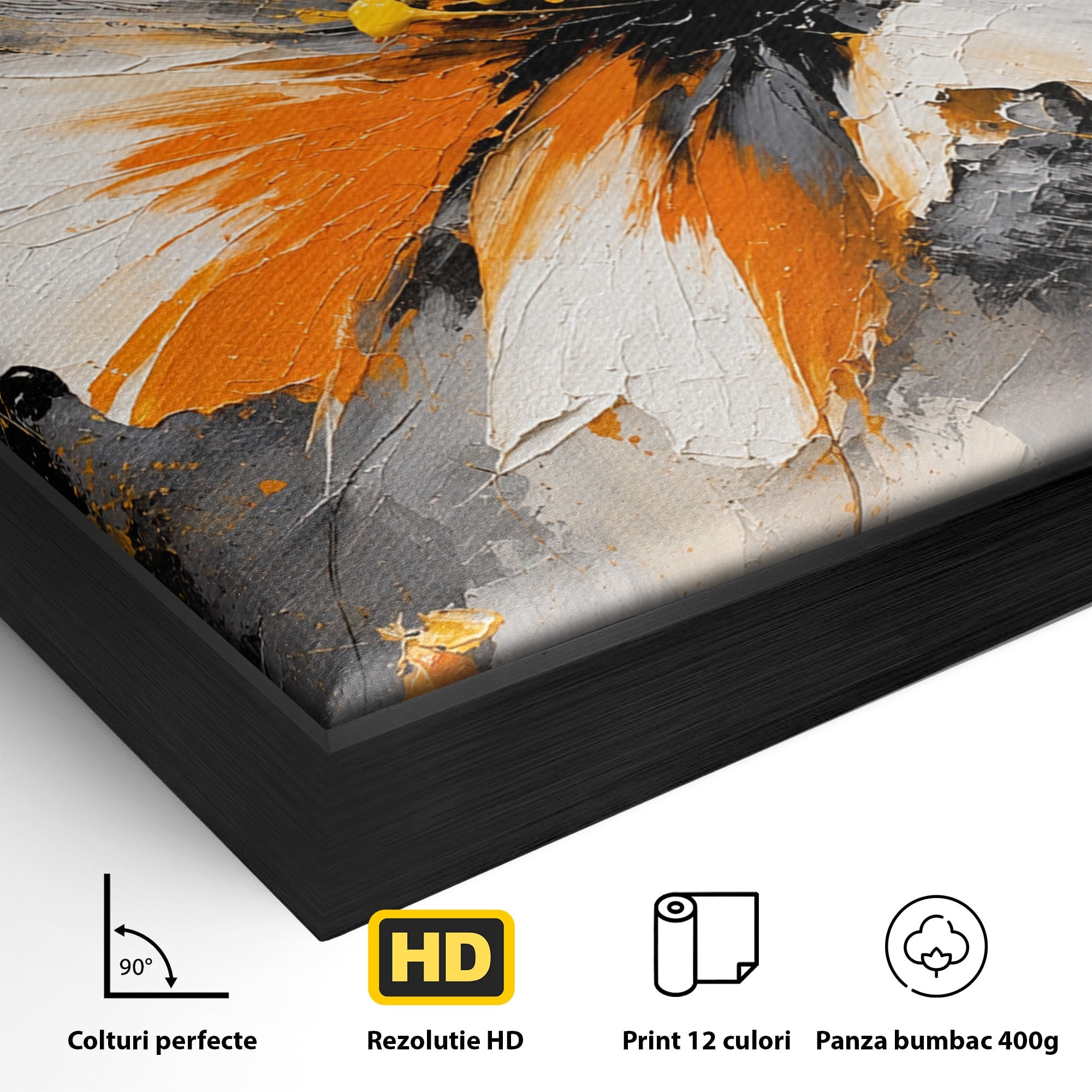 Tablou Canvas Premium LuxCanva® A1789, Floare Abstracta, Floare, Abstract, Arta Moderna, Living, Dormitor, Culori Vibrante