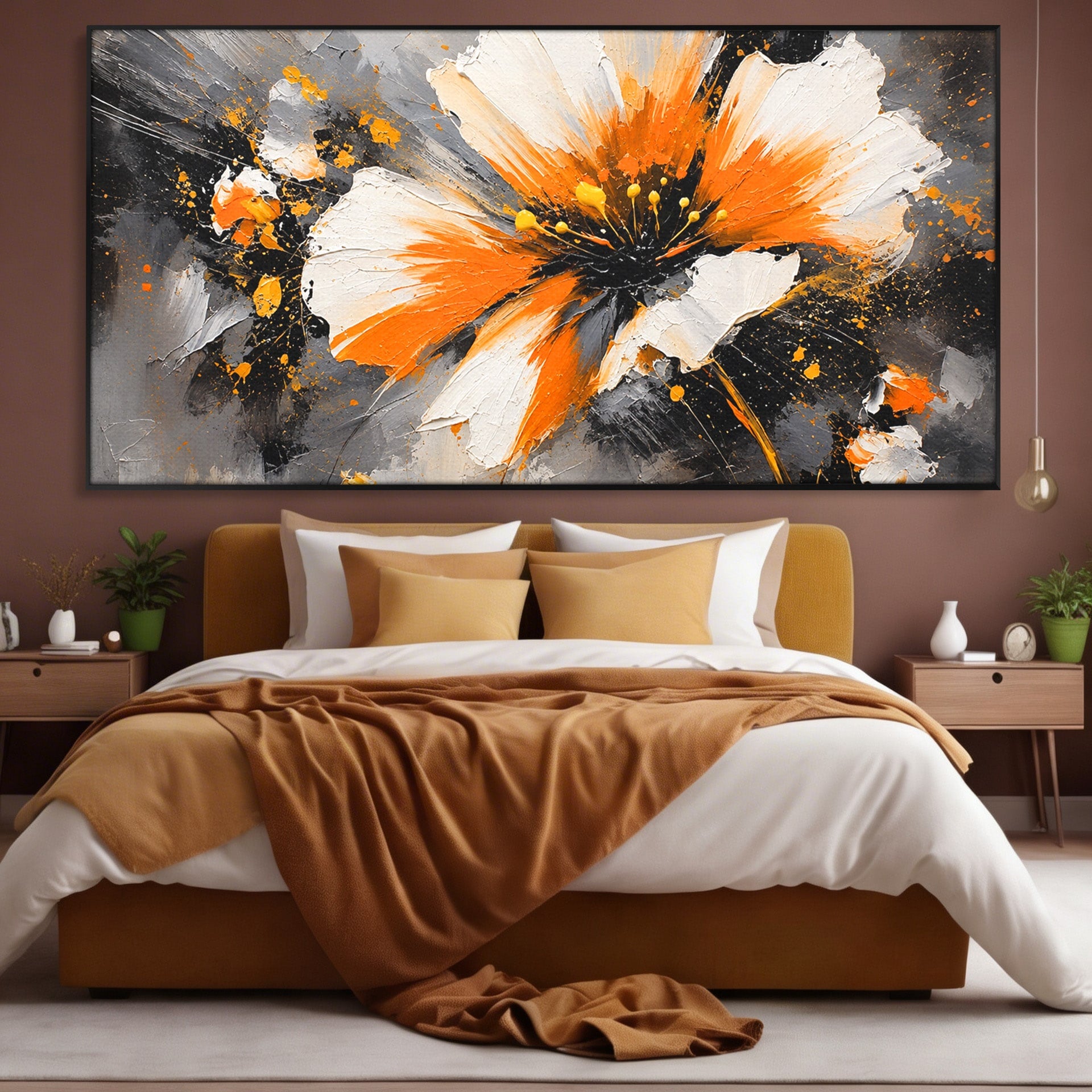 Tablou Canvas Premium LuxCanva® A1789, Floare Abstracta, Floare, Abstract, Arta Moderna, Living, Dormitor, Culori Vibrante