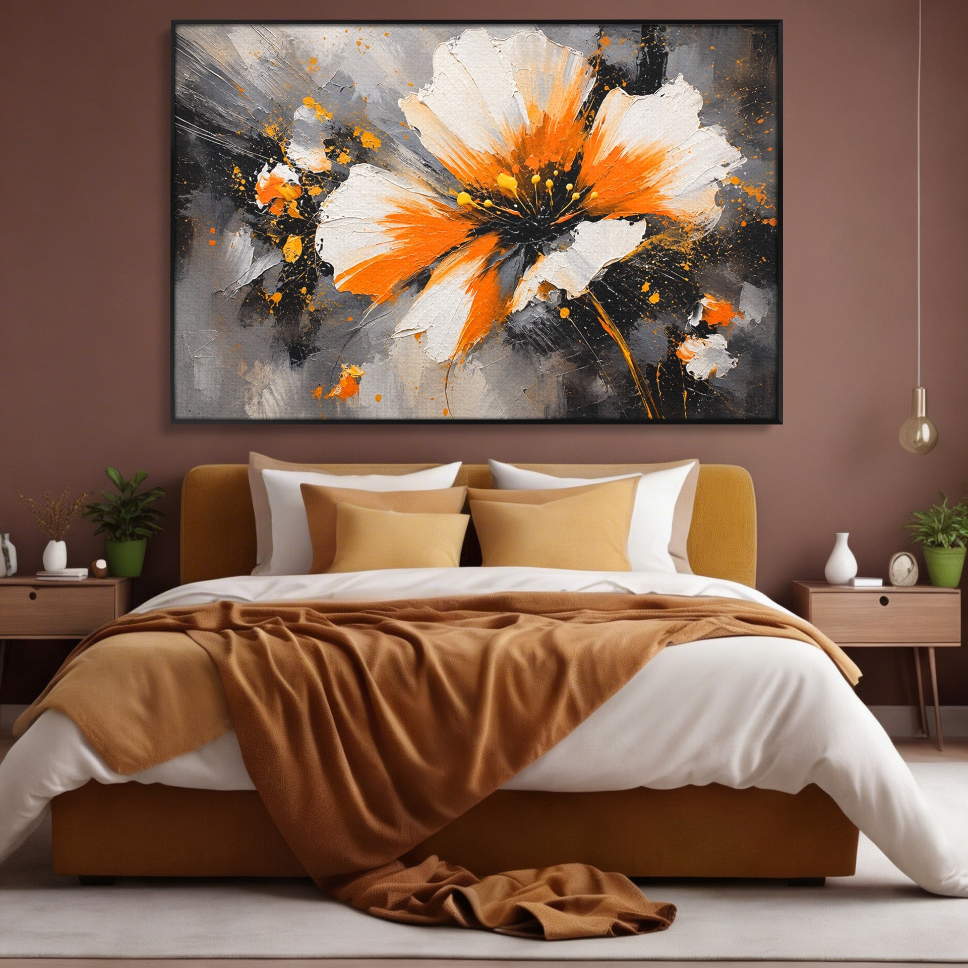 Tablou Canvas Premium LuxCanva® A1789, Floare Abstracta, Floare, Abstract, Arta Moderna, Living, Dormitor, Culori Vibrante