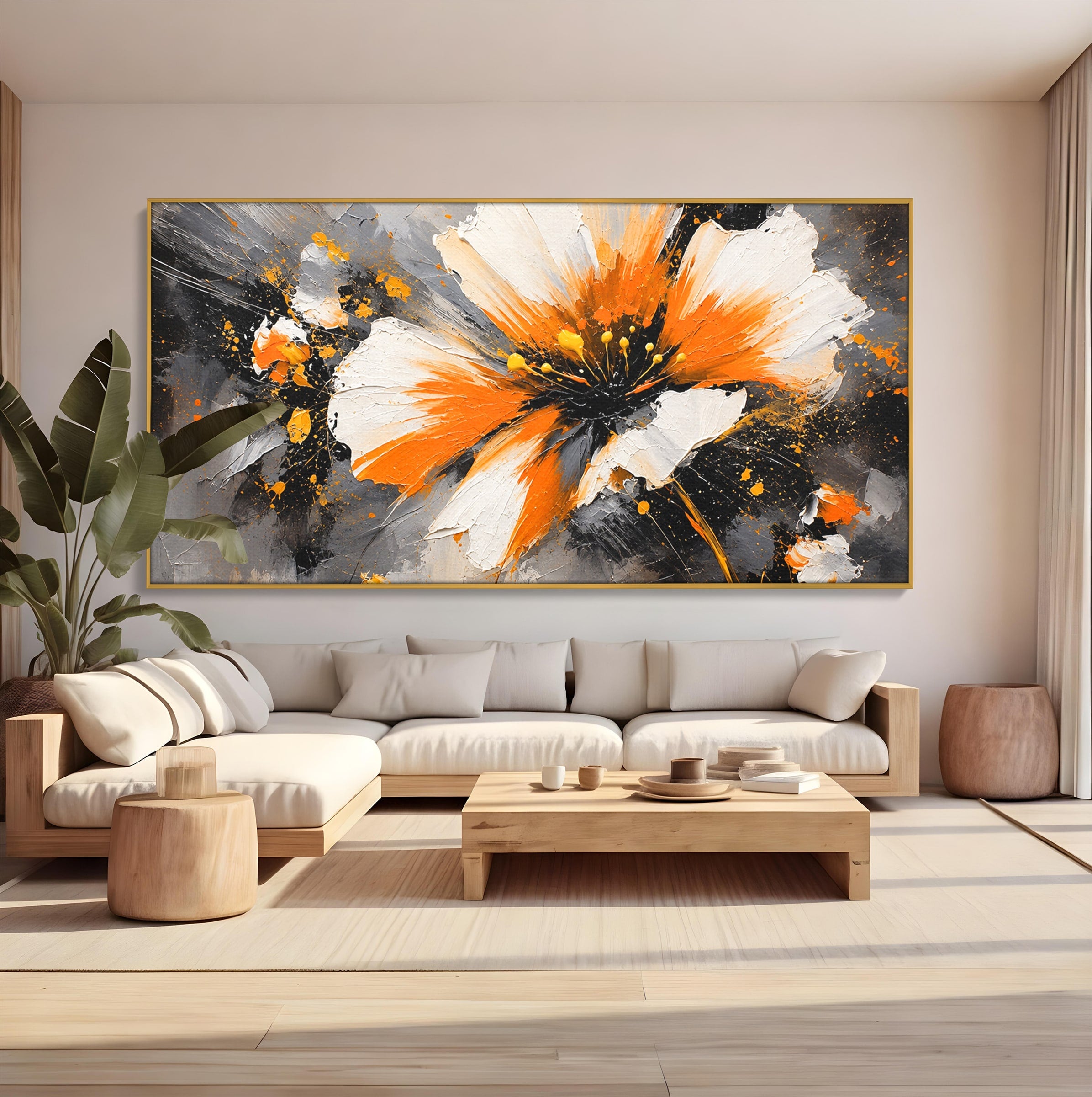 Tablou Canvas Premium LuxCanva® A1789, Floare Abstracta, Floare, Abstract, Arta Moderna, Living, Dormitor, Culori Vibrante