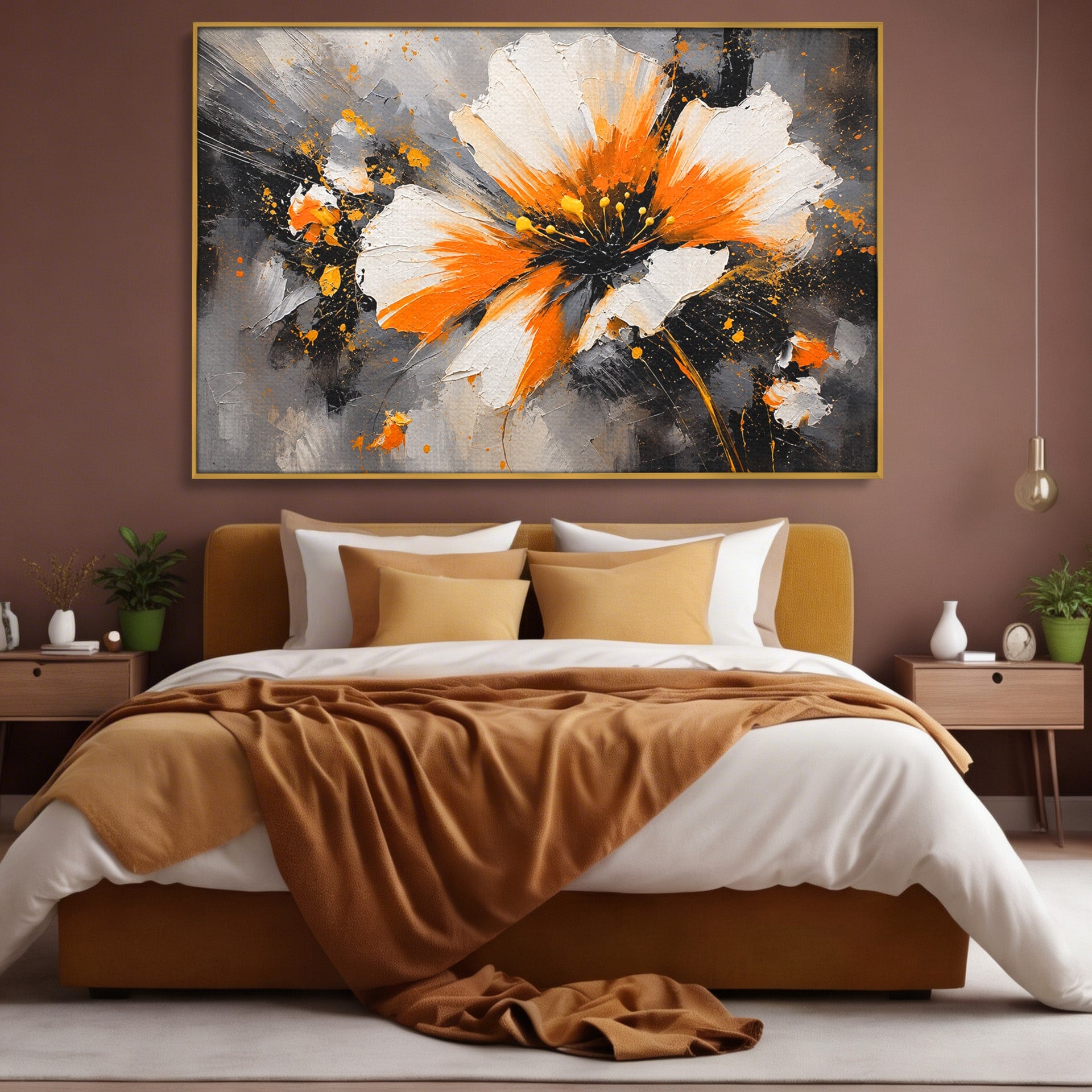 Tablou Canvas Premium LuxCanva® A1789, Floare Abstracta, Floare, Abstract, Arta Moderna, Living, Dormitor, Culori Vibrante