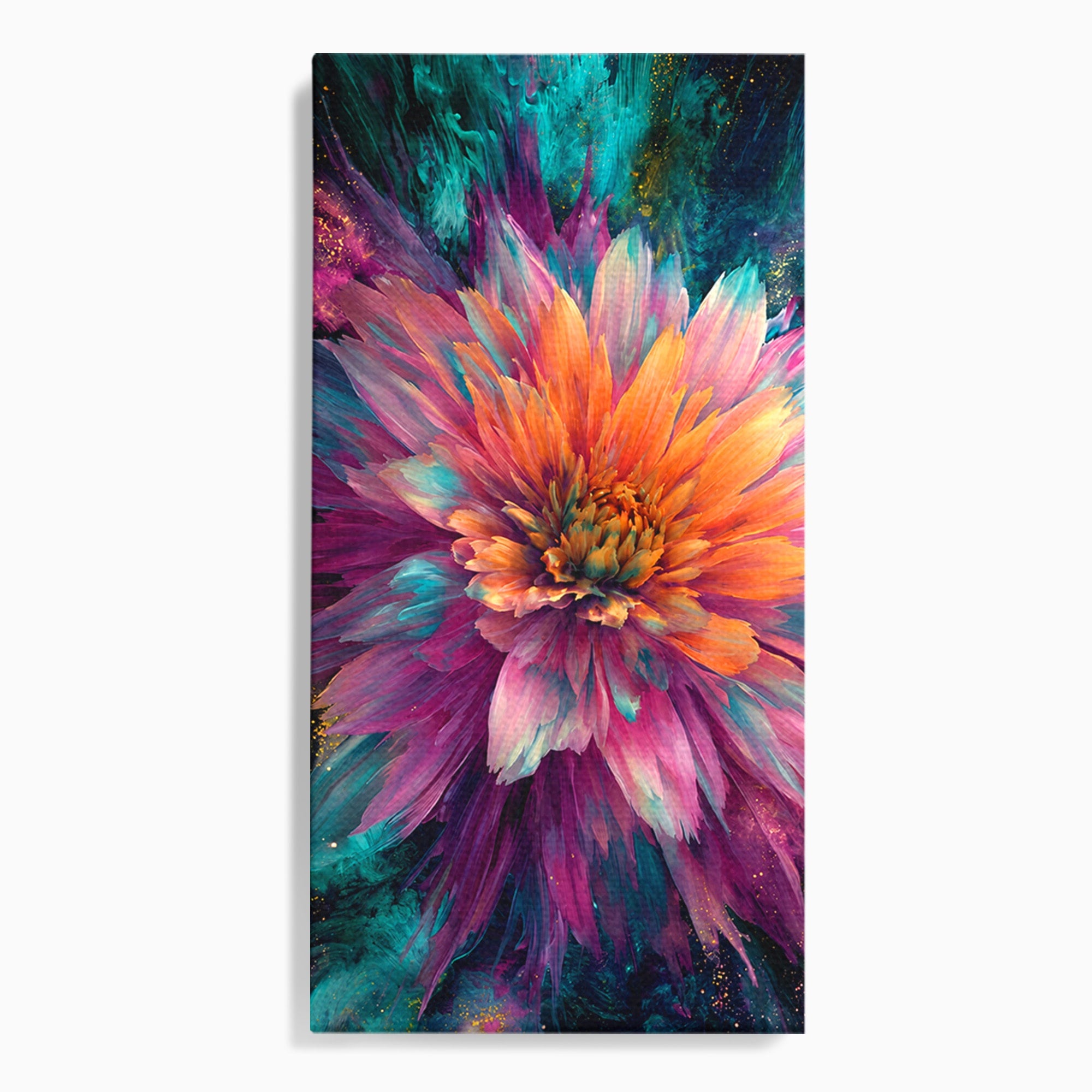 Tablou Canvas Premium LuxCanva® A1790, Floare Cosmica, Floare, Abstract, Natura, Living, Dormitor, Culori Vibrante