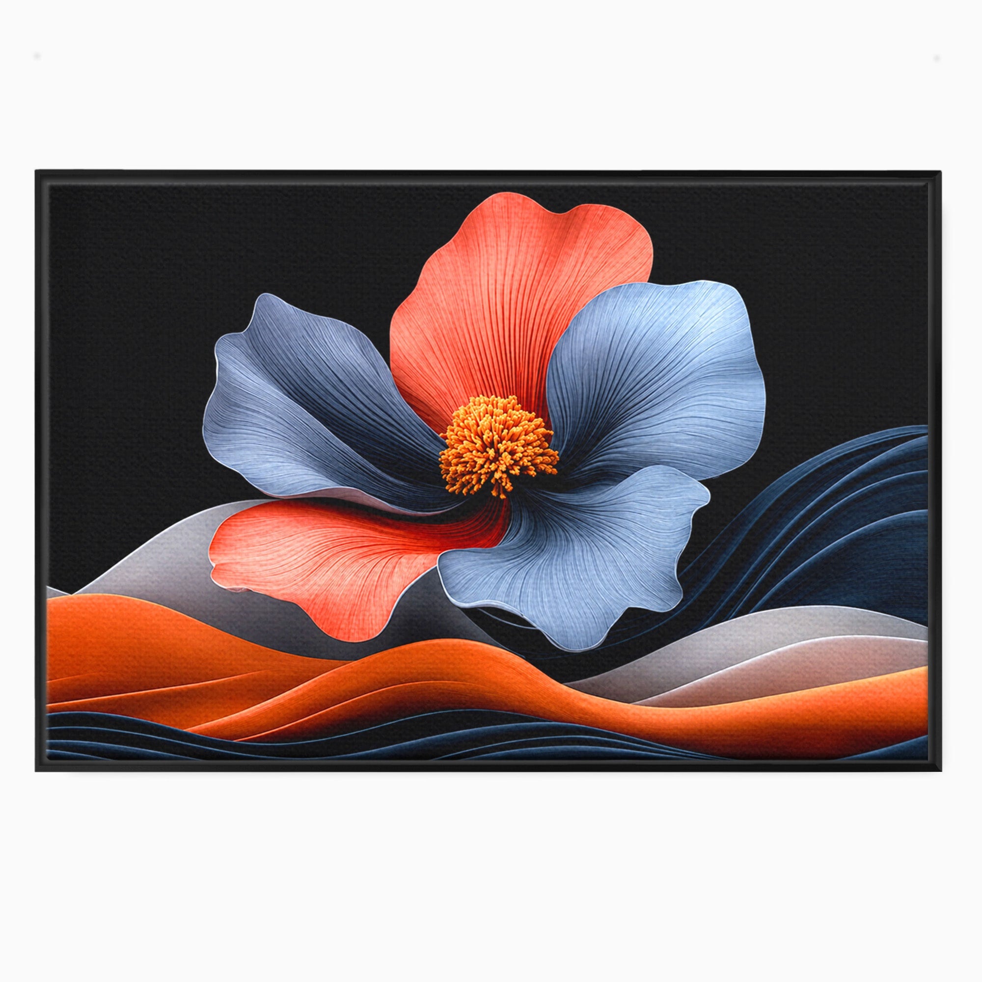 Tablou Canvas Premium LuxCanva® A1792, Floare Abstracta, Floare, Abstract, Modern, Dormitor, Living, Culori Vibrante