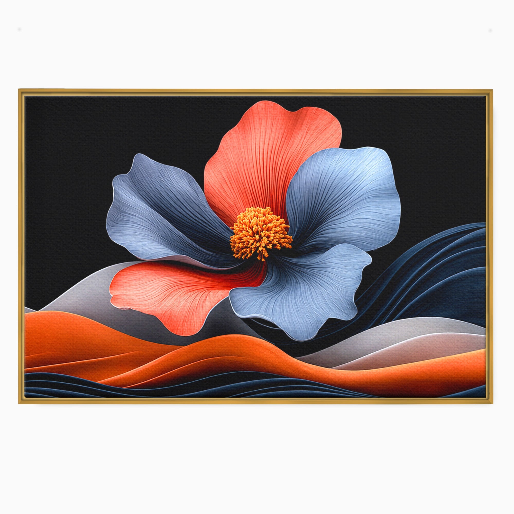 Tablou Canvas Premium LuxCanva® A1792, Floare Abstracta, Floare, Abstract, Modern, Dormitor, Living, Culori Vibrante