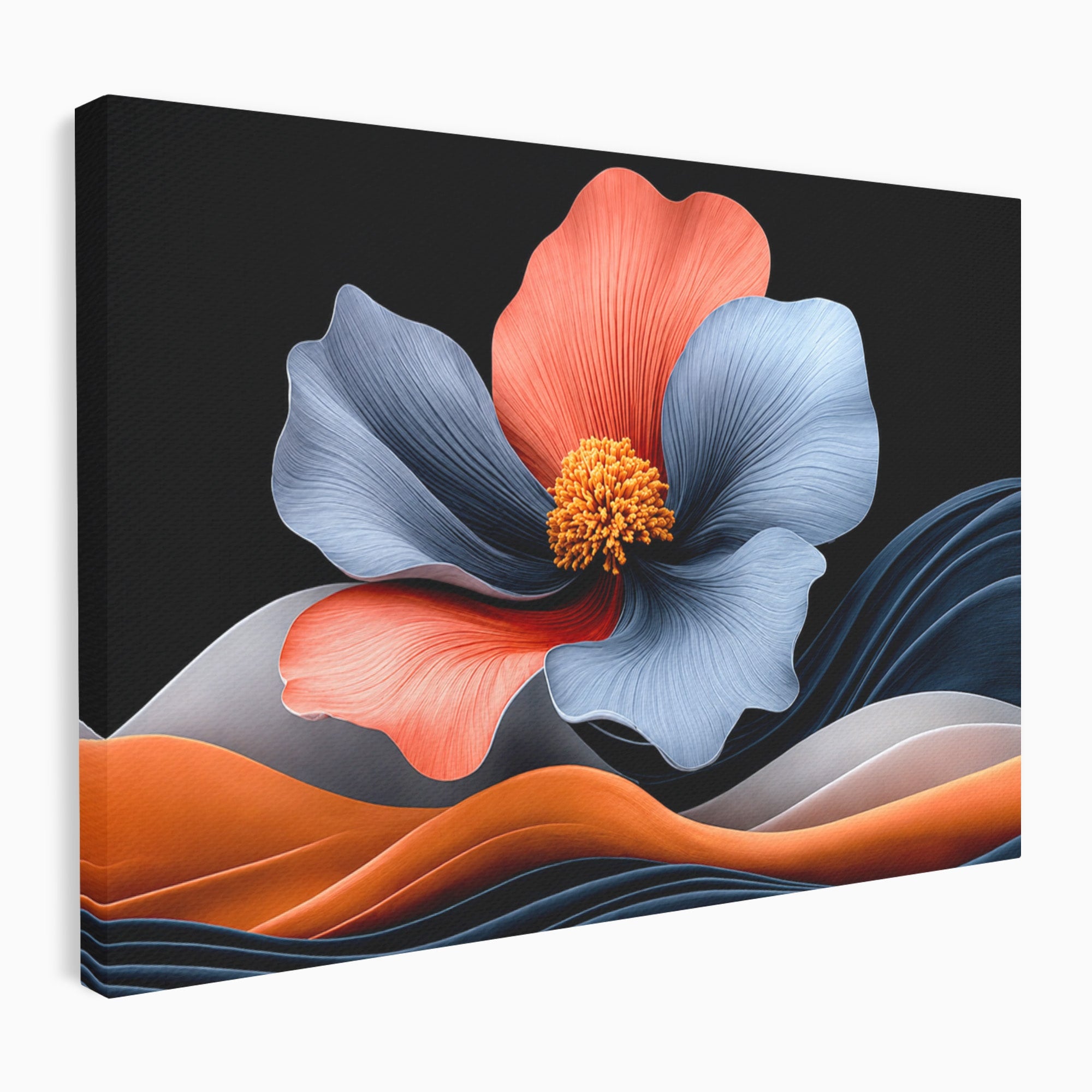 Tablou Canvas Premium LuxCanva® A1792, Floare Abstracta, Floare, Abstract, Modern, Dormitor, Living, Culori Vibrante