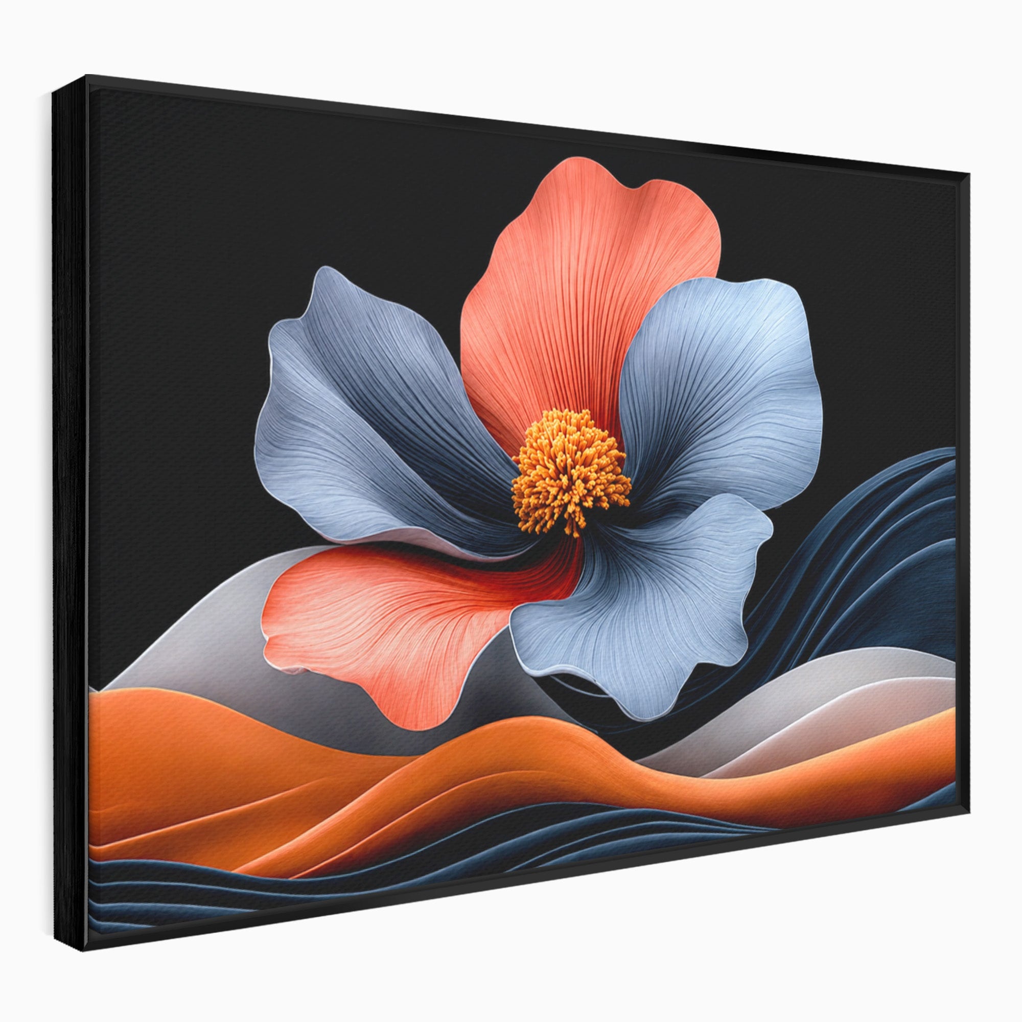 Tablou Canvas Premium LuxCanva® A1792, Floare Abstracta, Floare, Abstract, Modern, Dormitor, Living, Culori Vibrante