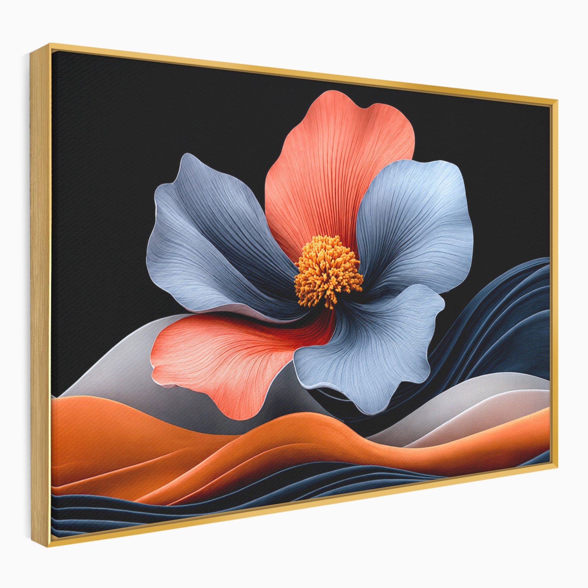 Tablou Canvas Premium LuxCanva® A1792, Floare Abstracta, Floare, Abstract, Modern, Dormitor, Living, Culori Vibrante