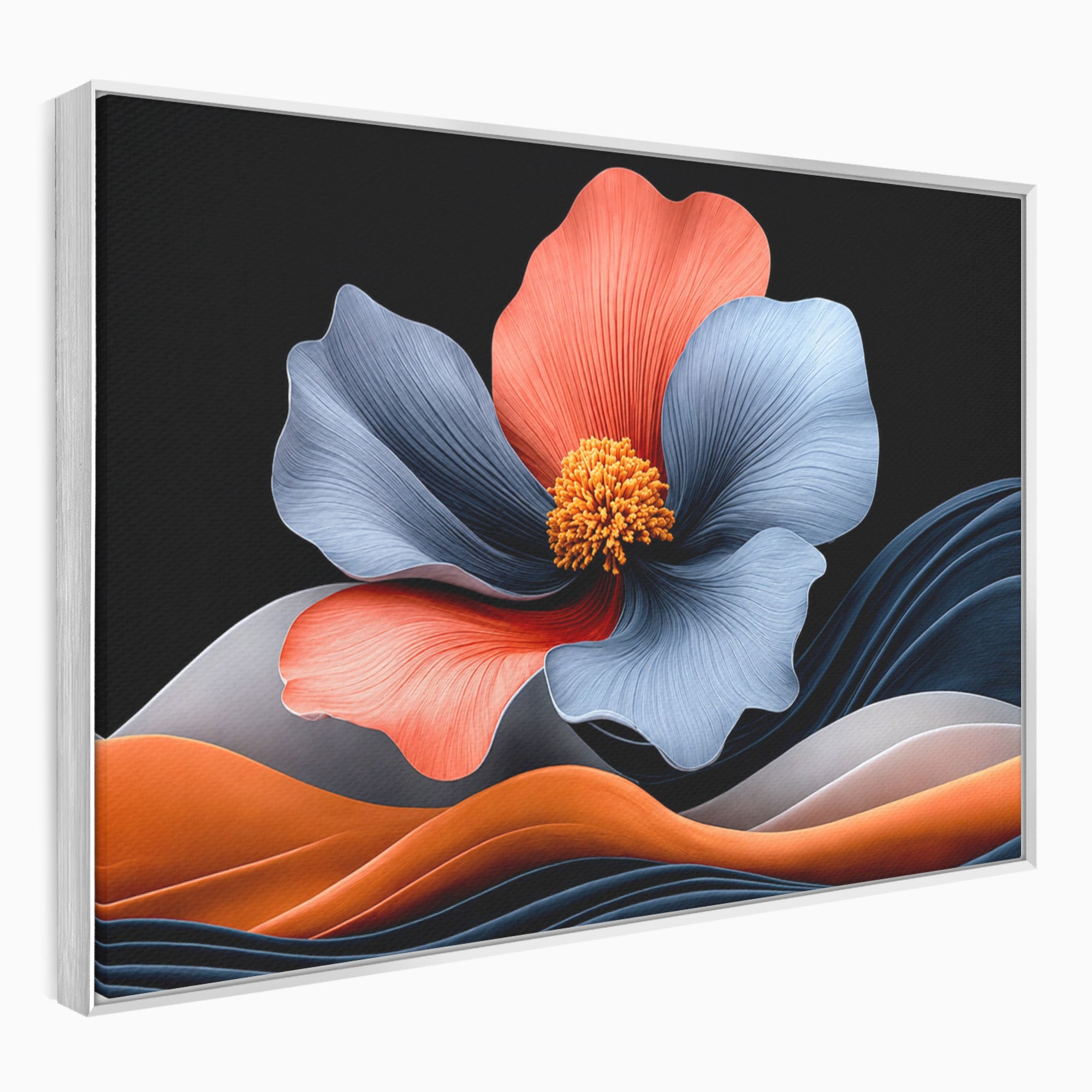 Tablou Canvas Premium LuxCanva® A1792, Floare Abstracta, Floare, Abstract, Modern, Dormitor, Living, Culori Vibrante