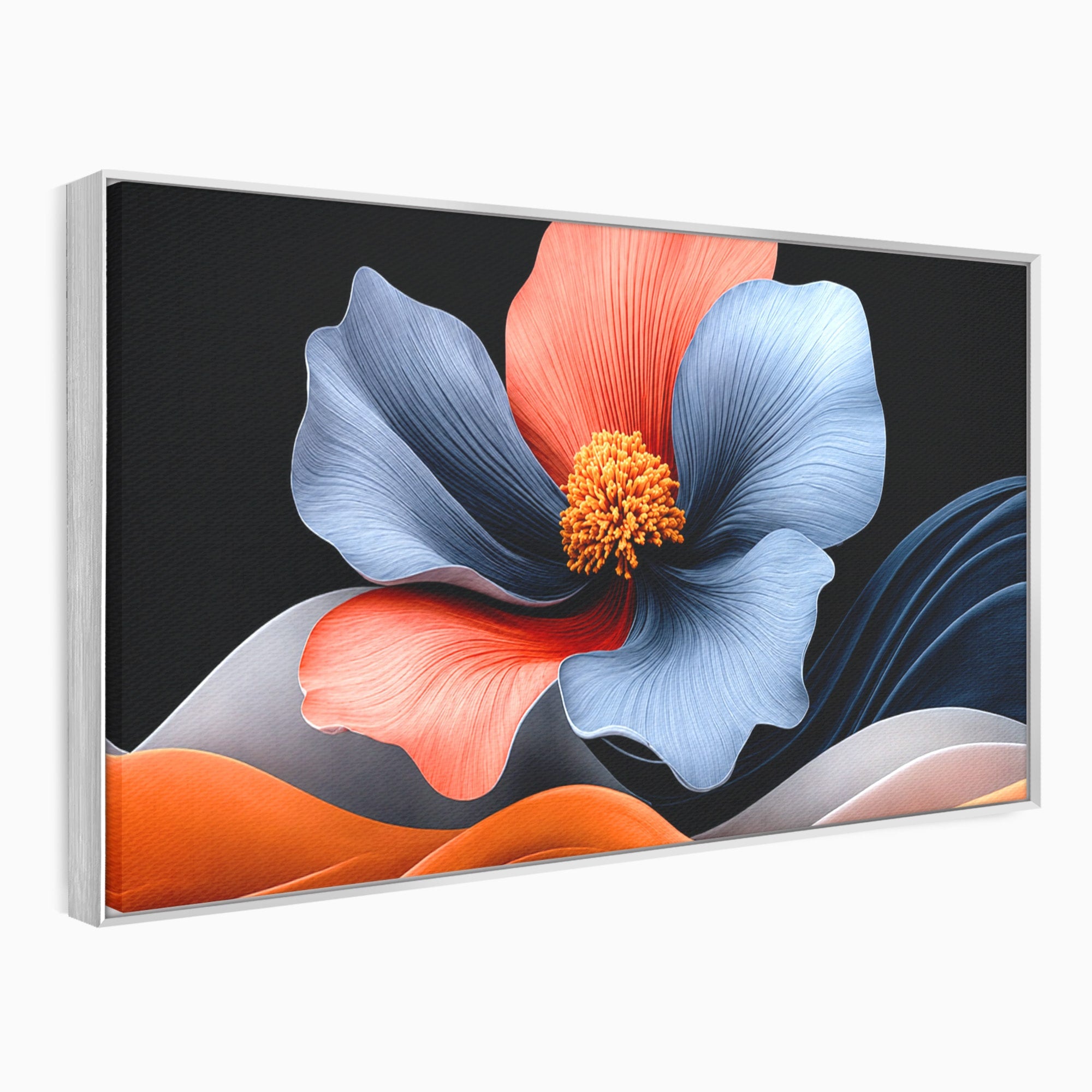 Tablou Canvas Premium LuxCanva® A1792, Floare Abstracta, Floare, Abstract, Modern, Dormitor, Living, Culori Vibrante