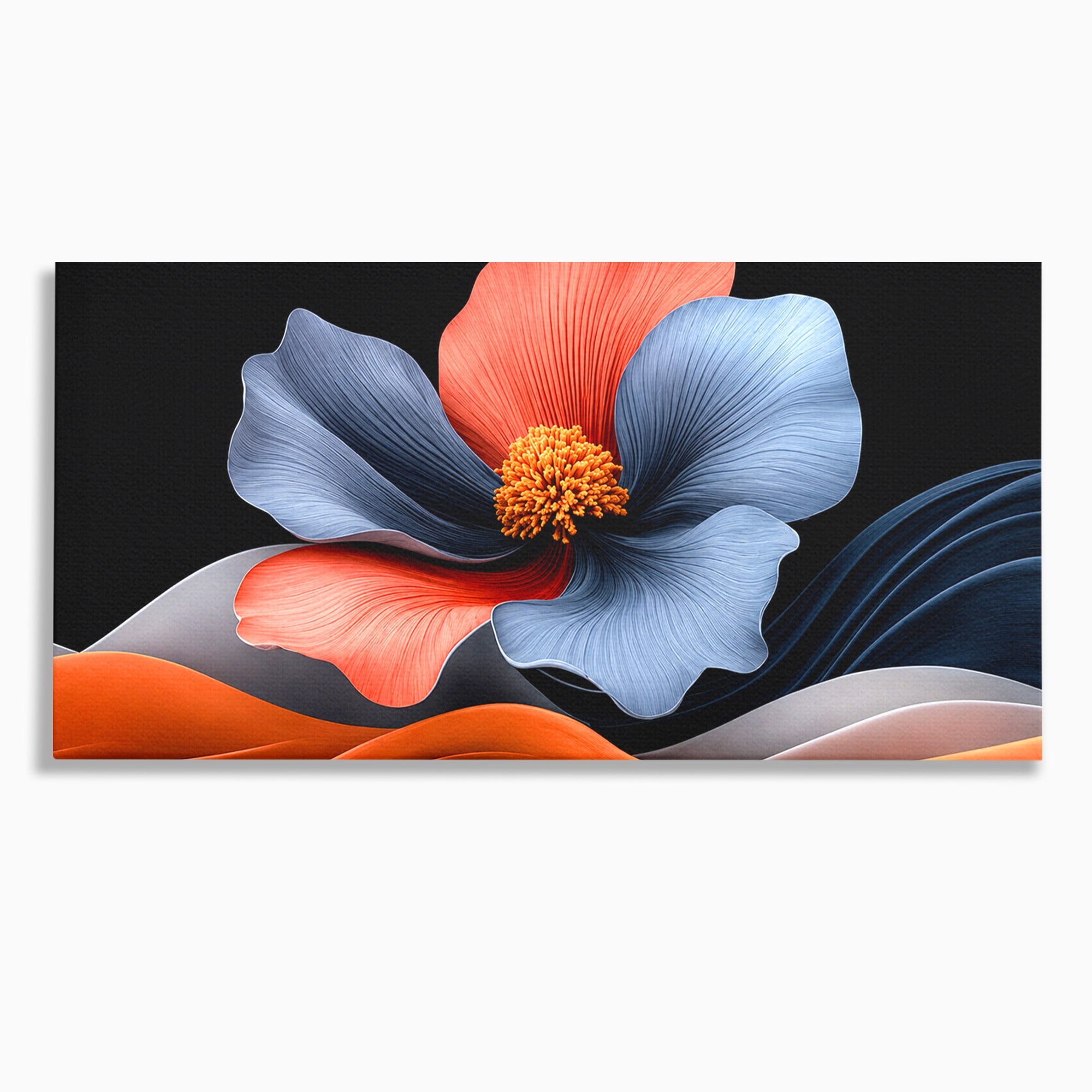 Tablou Canvas Premium LuxCanva® A1792, Floare Abstracta, Floare, Abstract, Modern, Dormitor, Living, Culori Vibrante