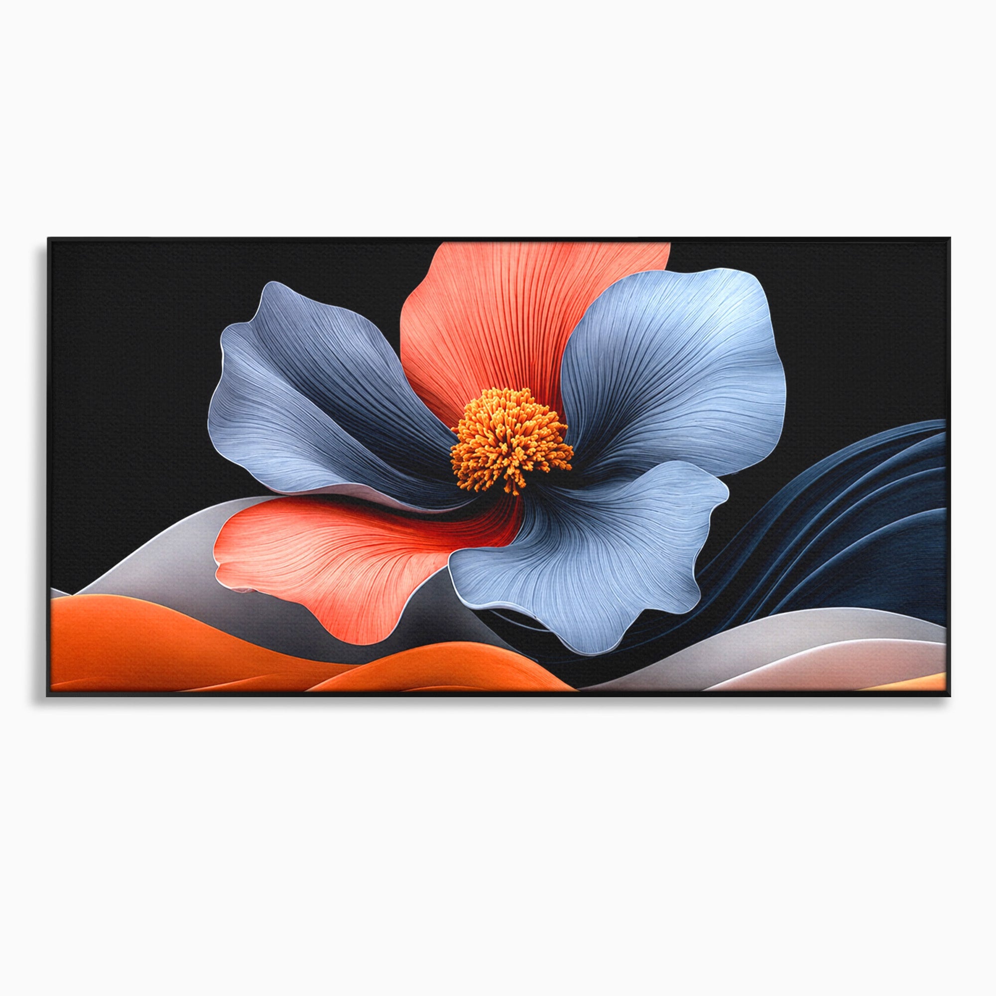 Tablou Canvas Premium LuxCanva® A1792, Floare Abstracta, Floare, Abstract, Modern, Dormitor, Living, Culori Vibrante